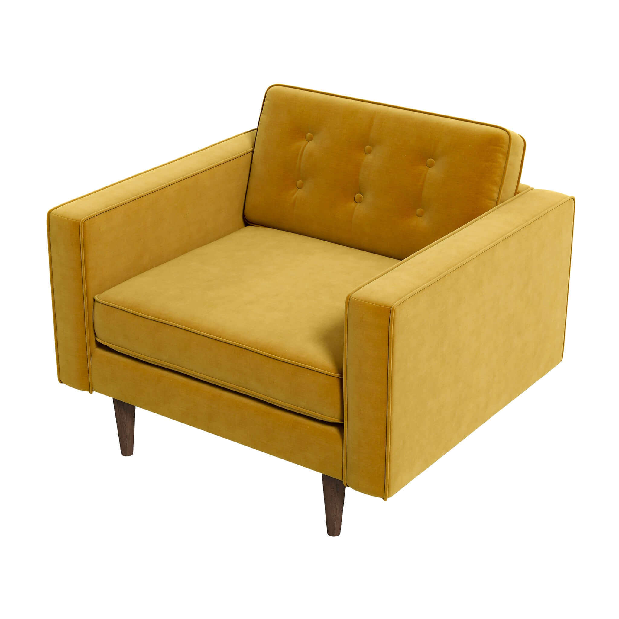 Casey  Gold Velvet Lounge Chair