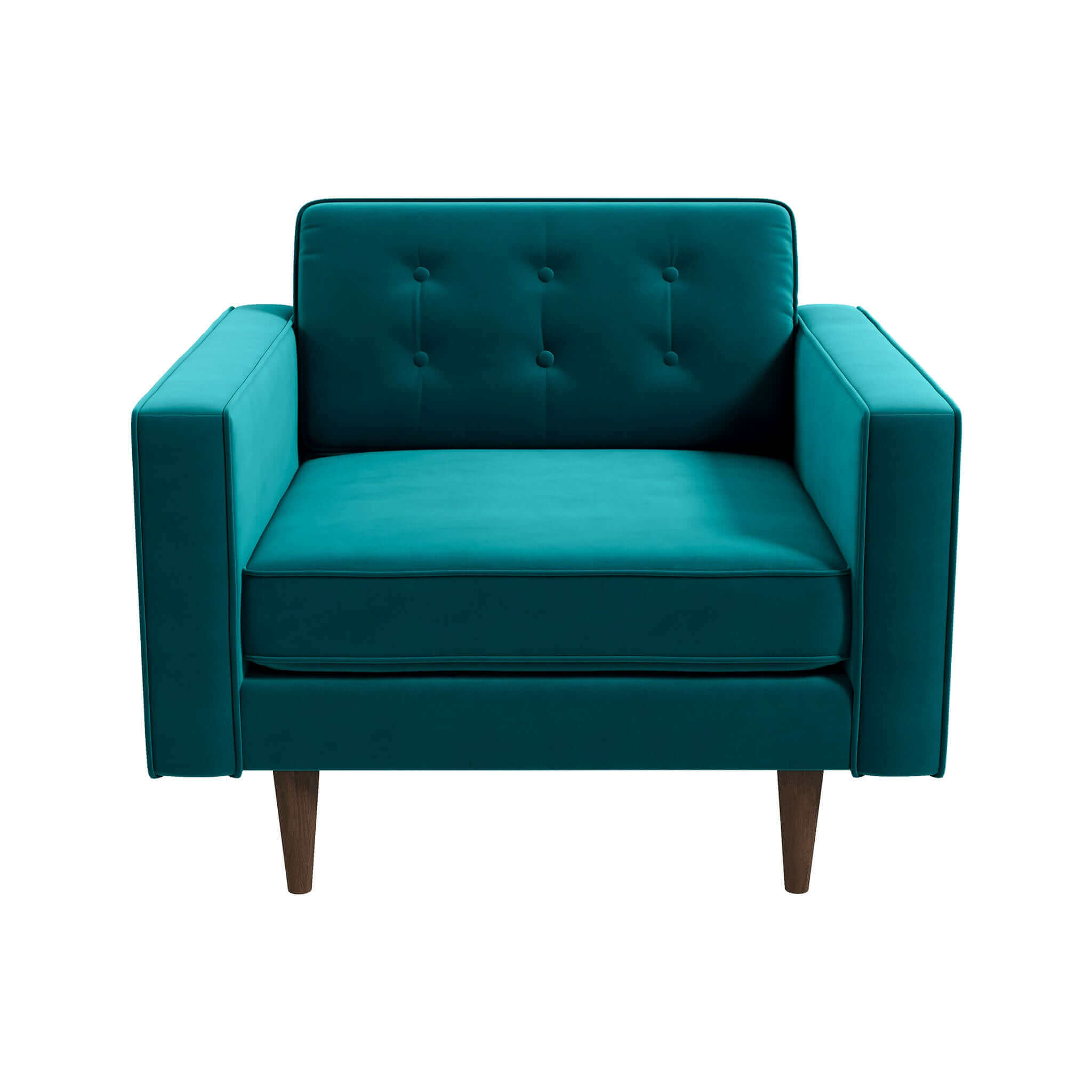 Casey  Teal Velvet Lounge Chair