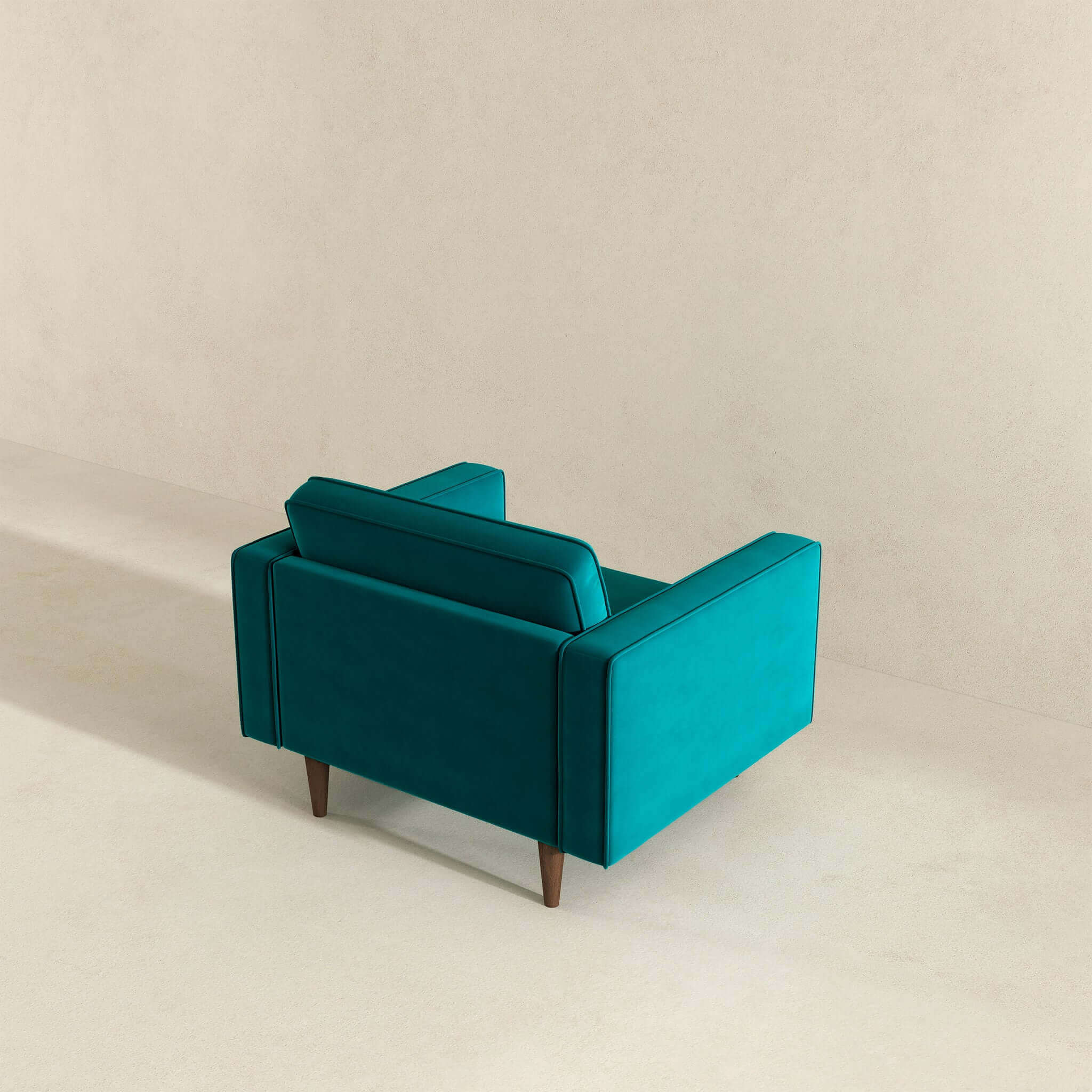 Casey  Teal Velvet Lounge Chair