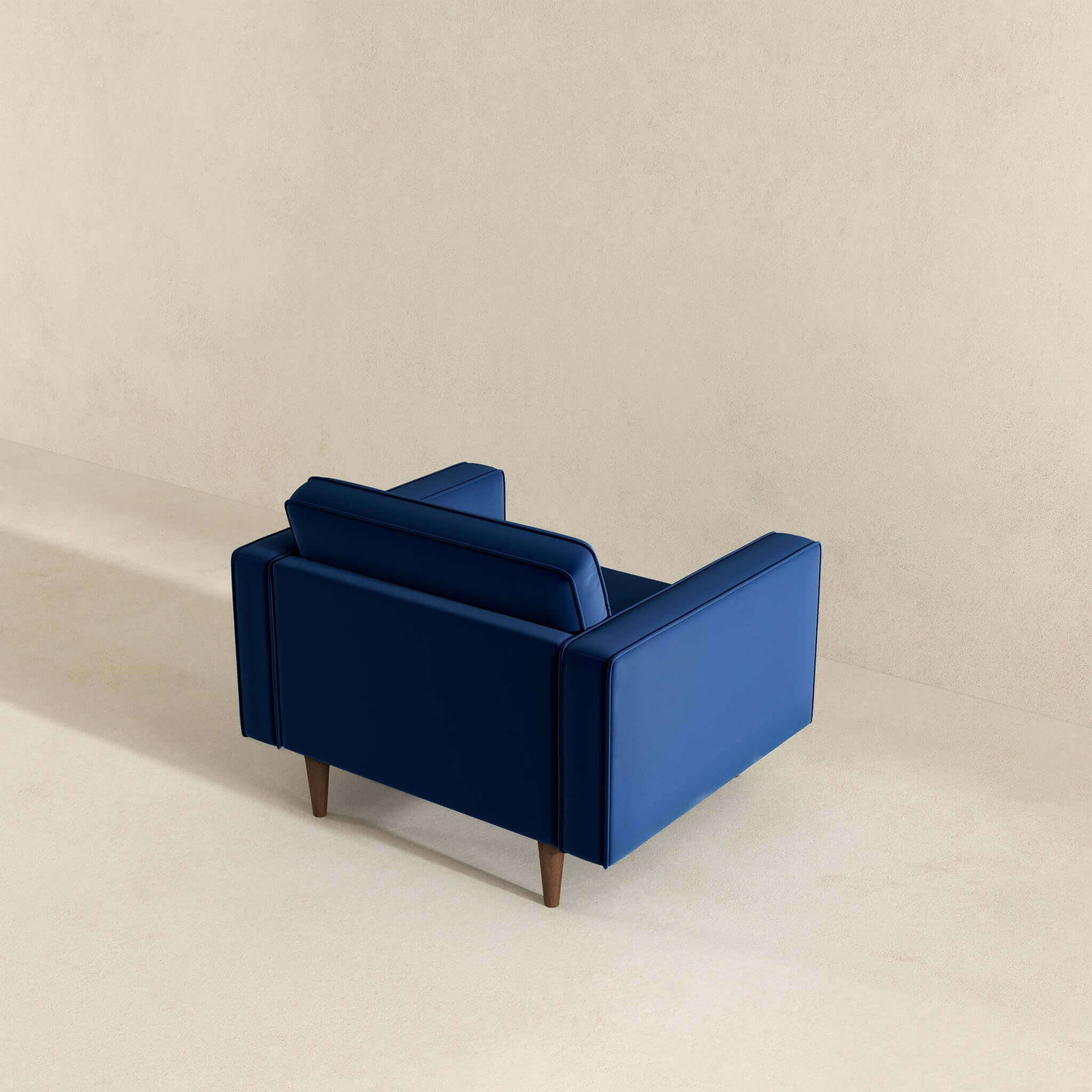 Casey  Blue Velvet Lounge Chair