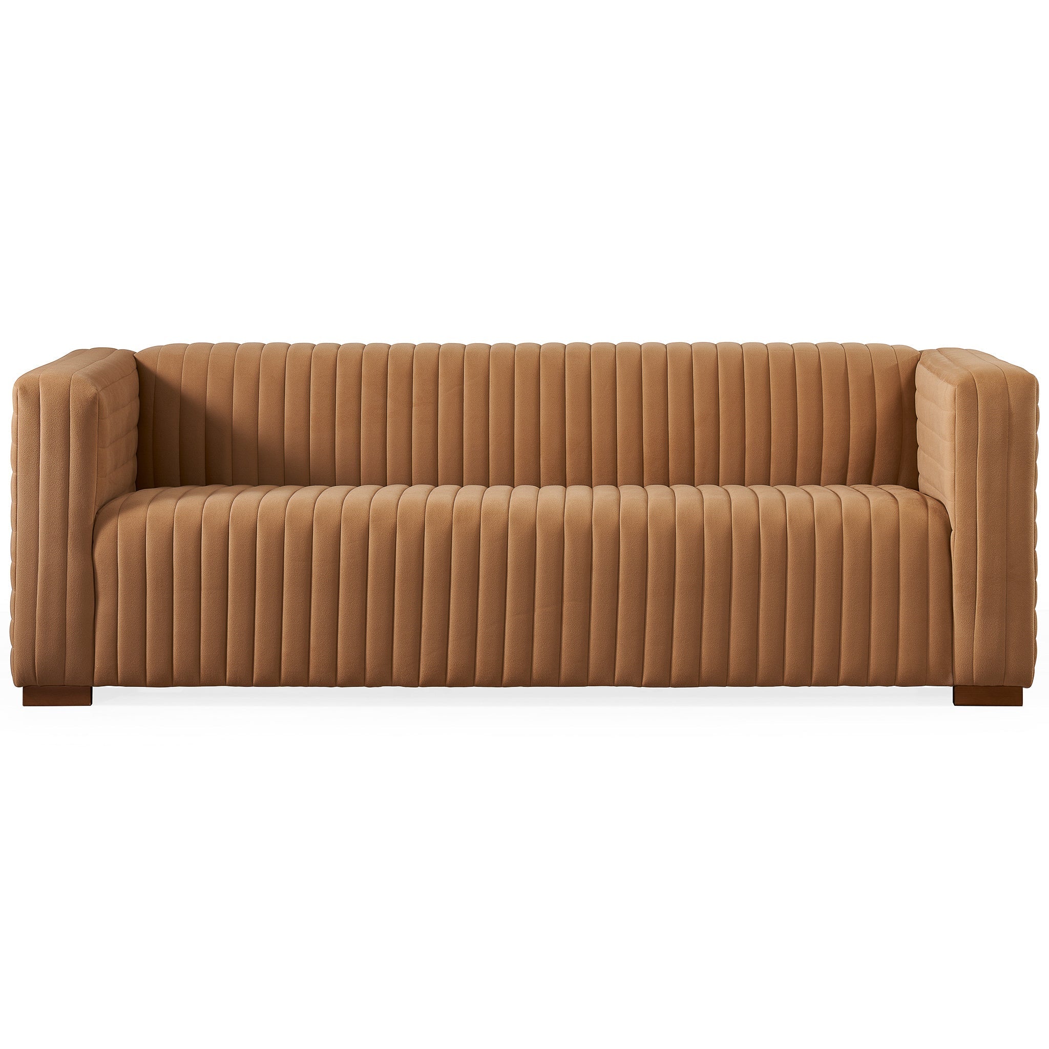 #Color_Mocha Velvet Elara Modern Sofa 3 Seater