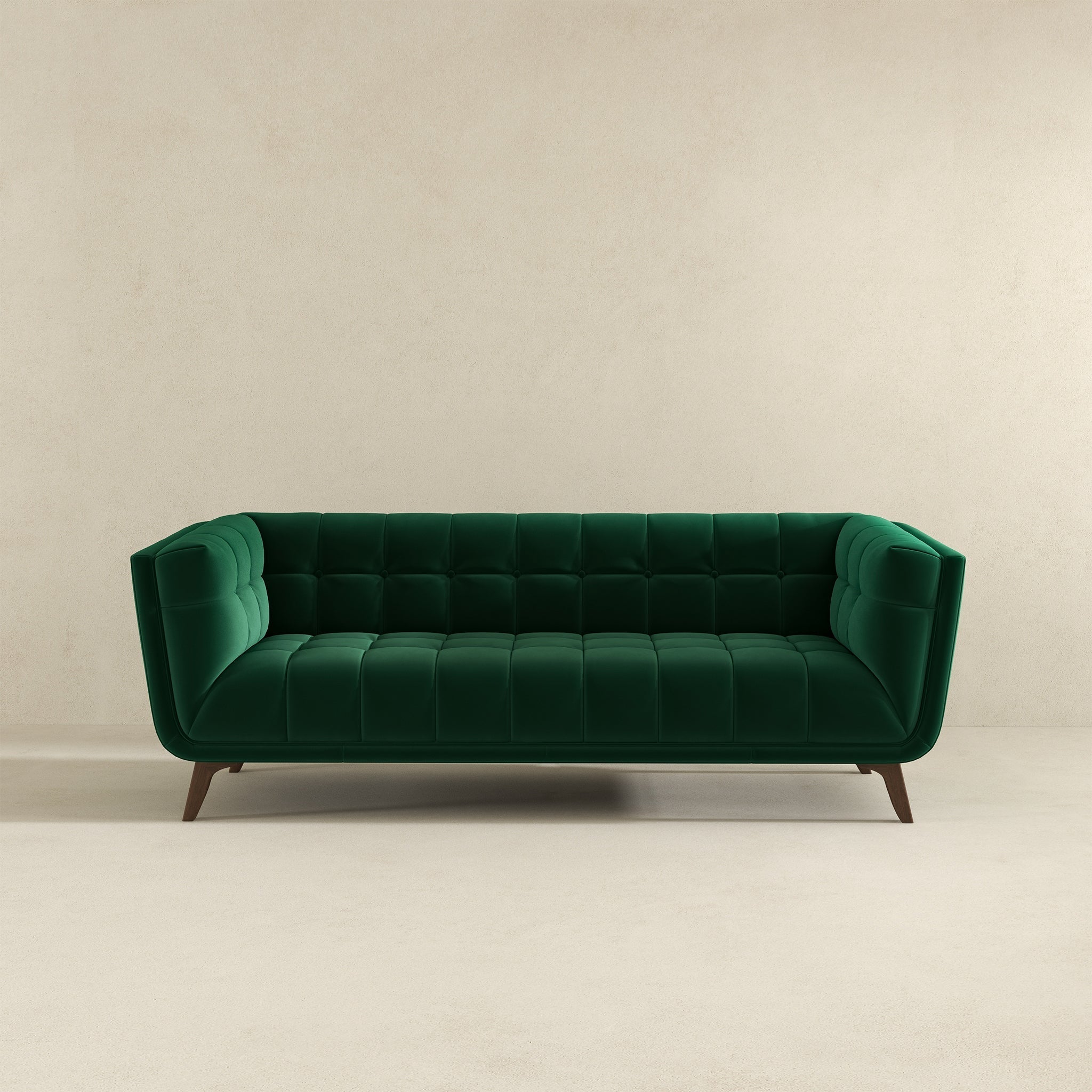 #Color_Green Velvet Addison Large Sofa 84"