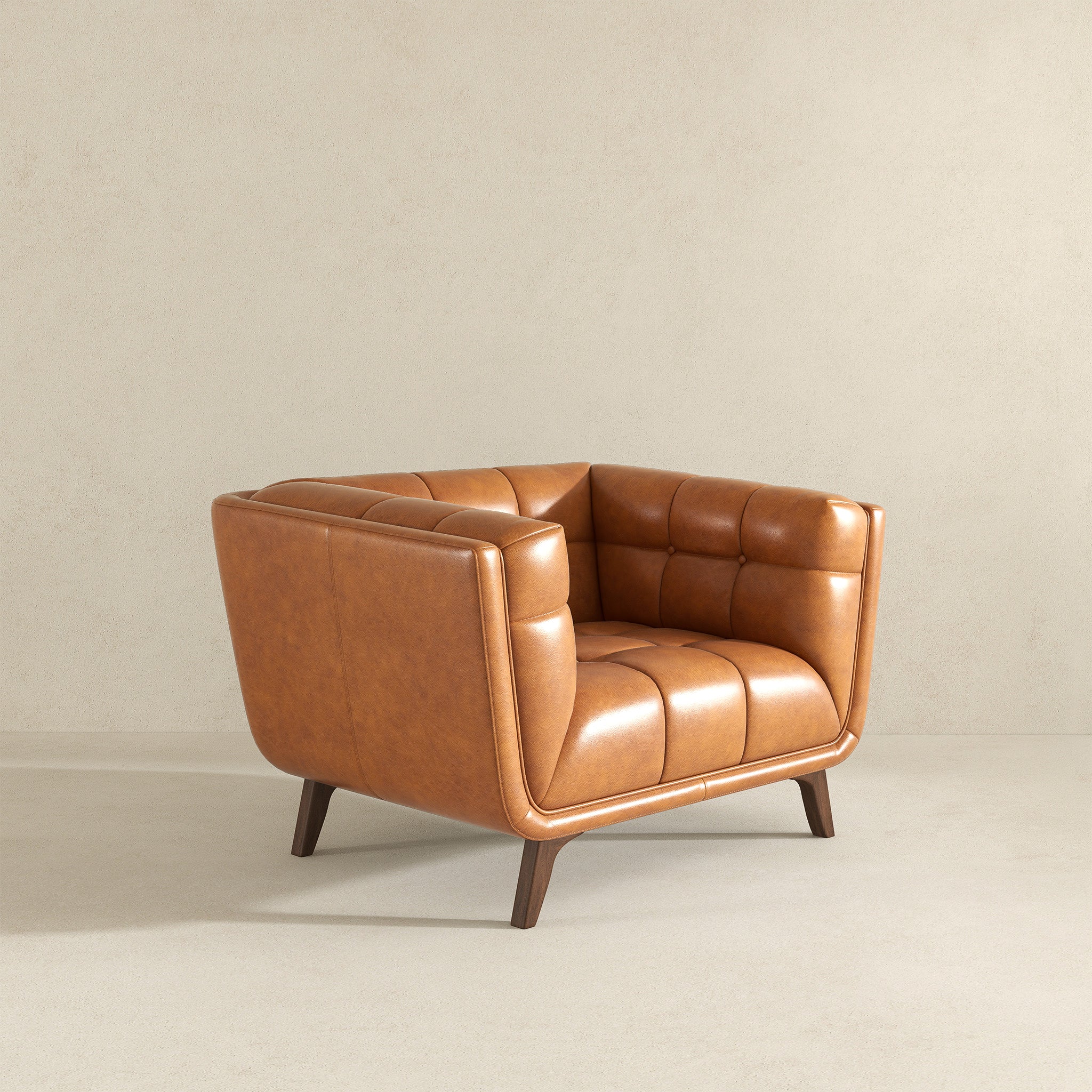 Addison Lounge Chair (Cognac Leather)