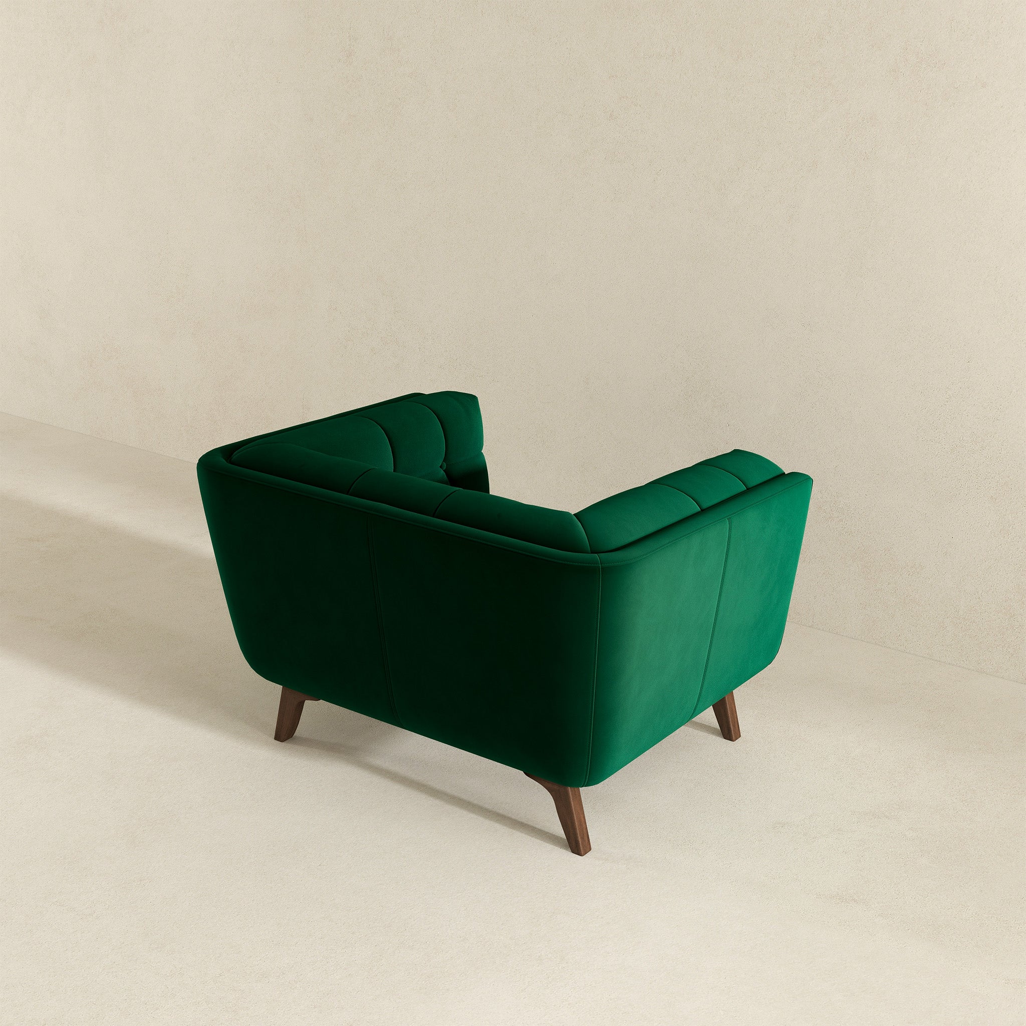 Addison Lounge Chair (Dark Green Velvet)