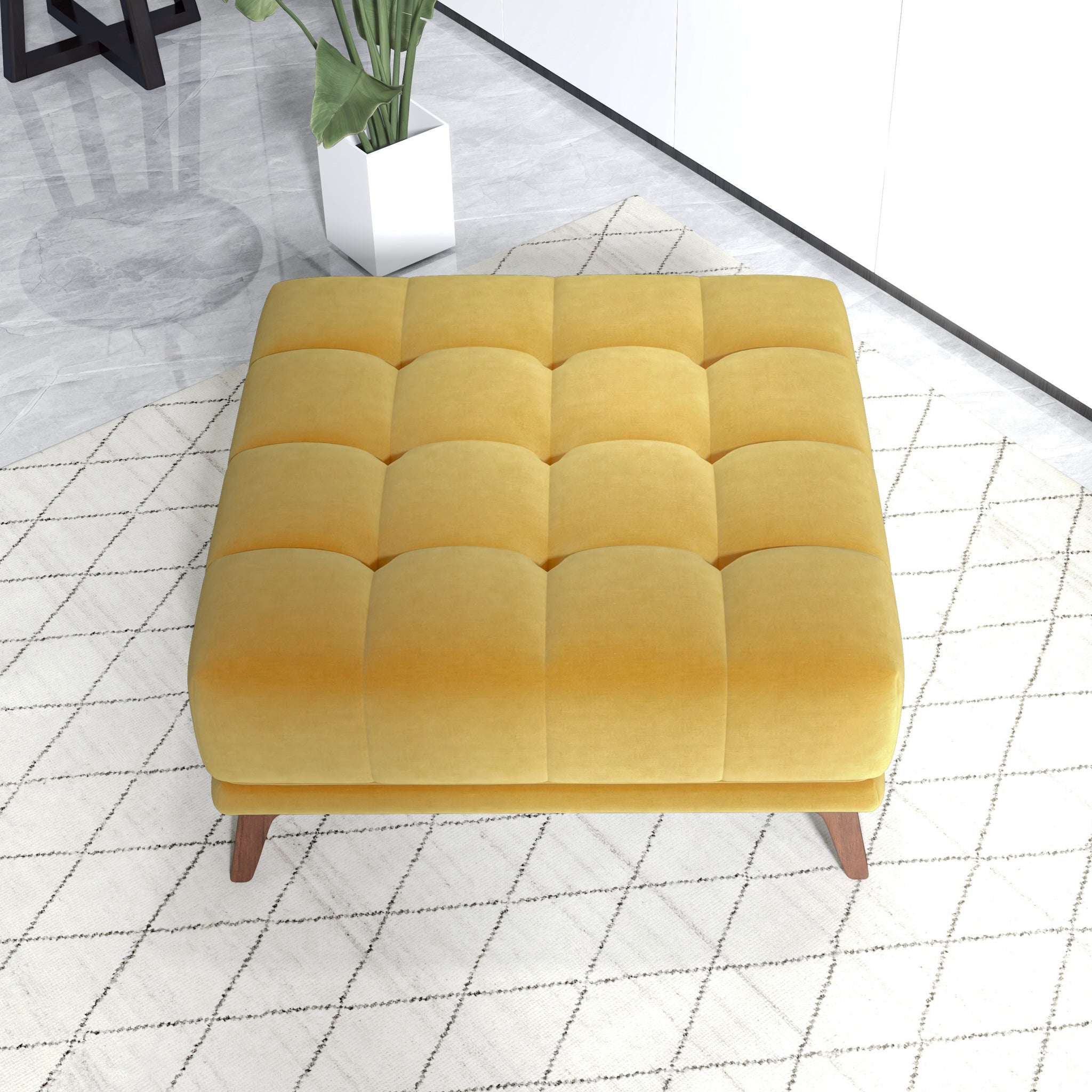 Addison Square Upholstered Ottoman