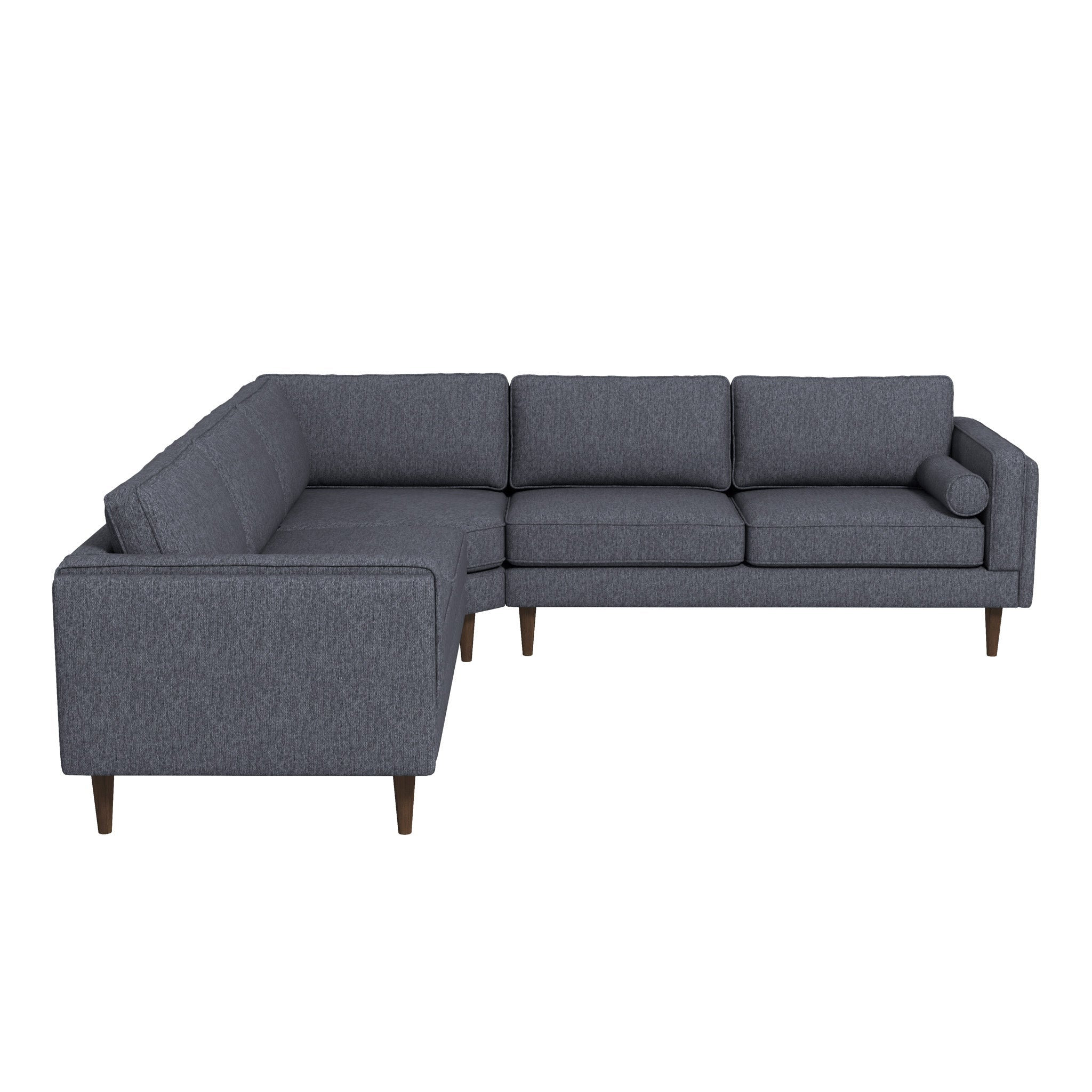 Amber Grey Fabric Sectional Corner Sofa