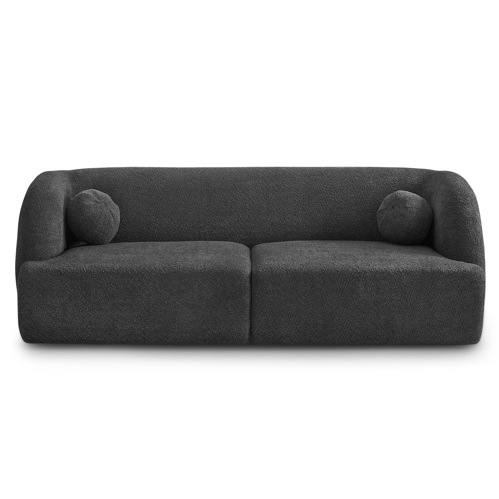 #Color_Grey Boucle Sofa Anna