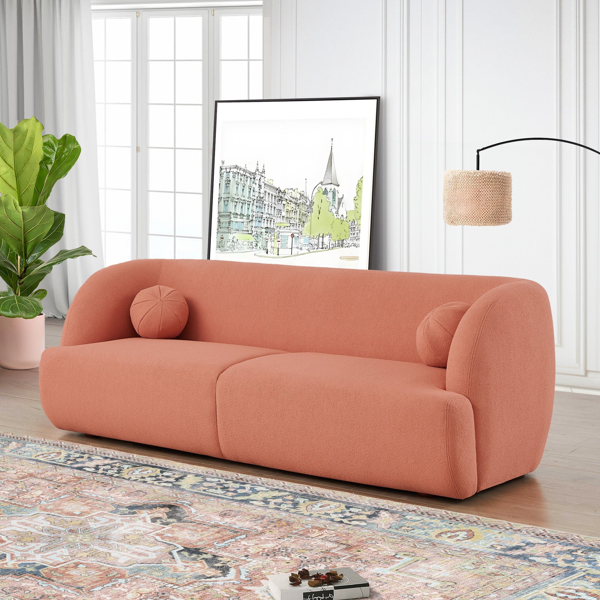 Anna French Boucle Sofa