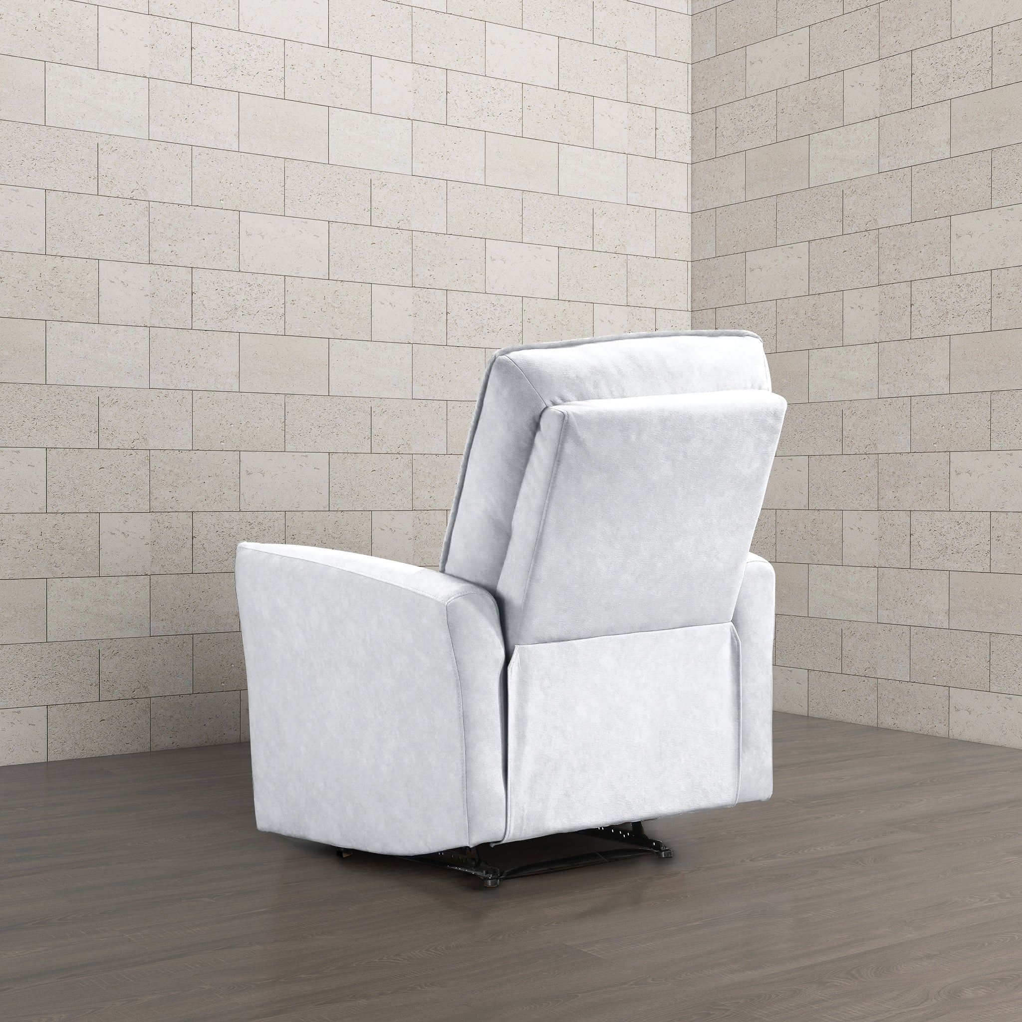 Asheville Grey Suede Recliner Chair