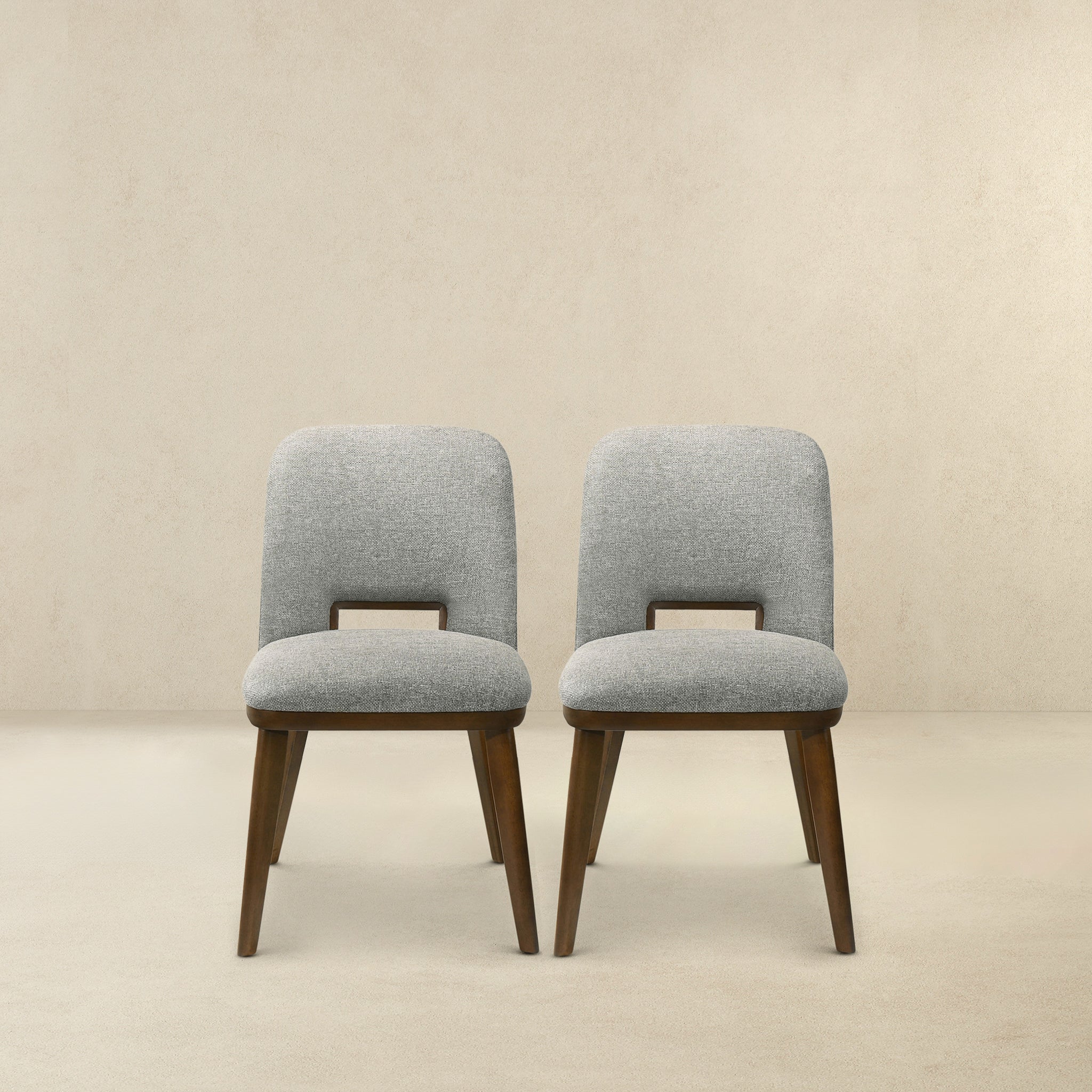 Blake Light Grey Fabric Dining Chair (Set Of 2)