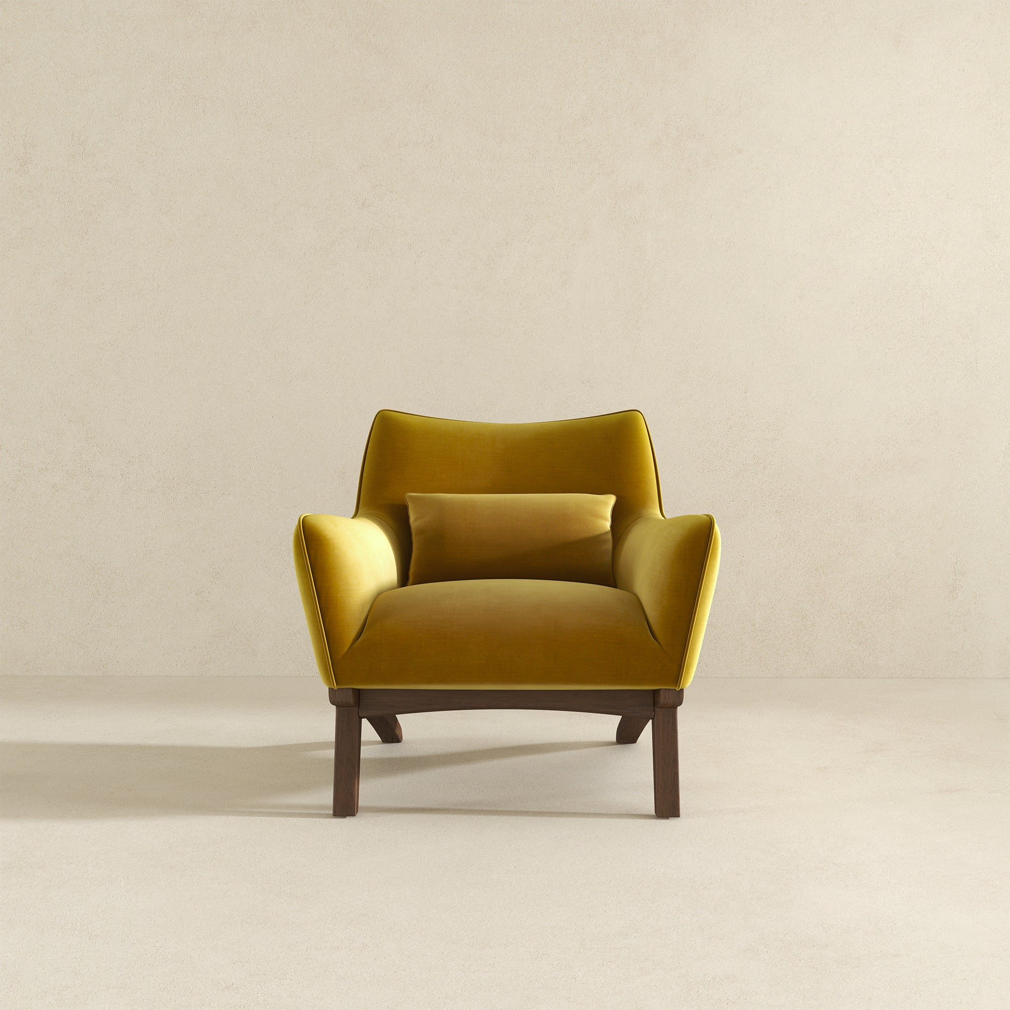 Brayden Lounge Chair (Gold - Velvet)