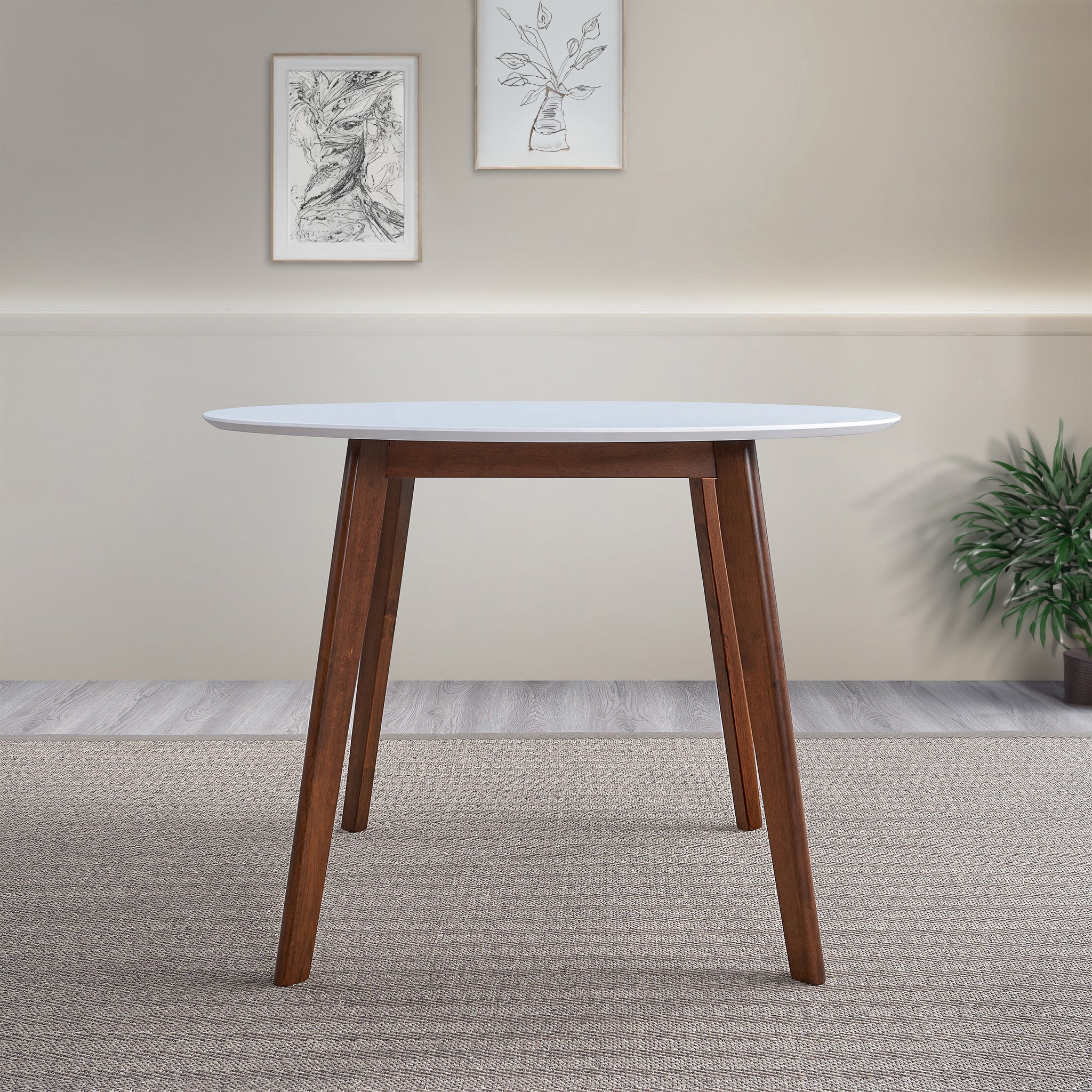 Carlton White Top Dining Table