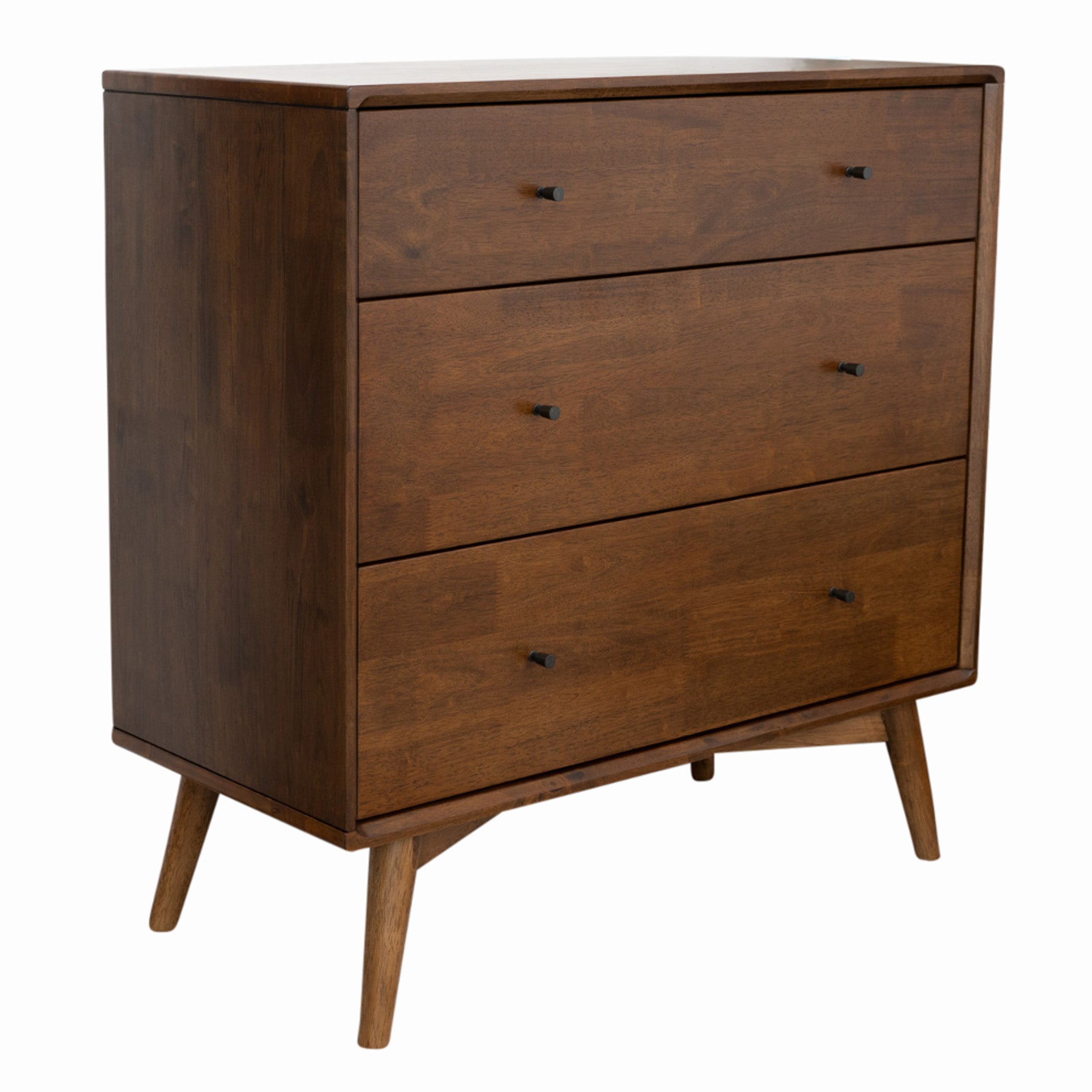 Caroline Mid Century Modern Solid Wood Dresser 3-Drawer