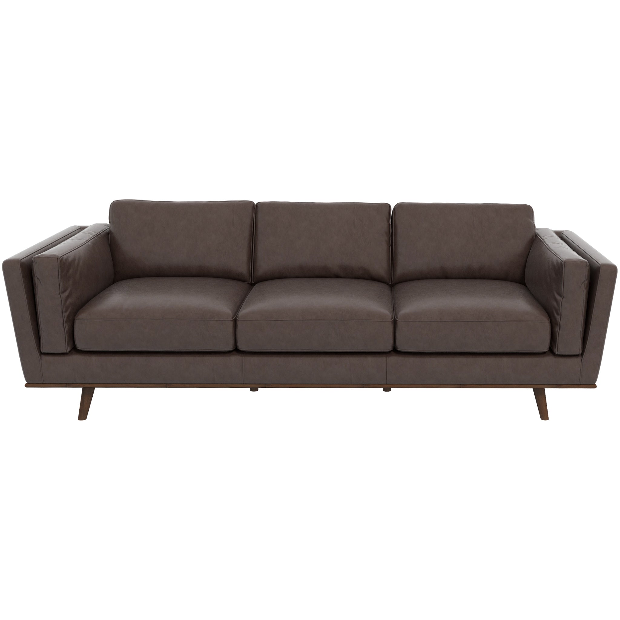 Chase Leather Sofa (Brown)