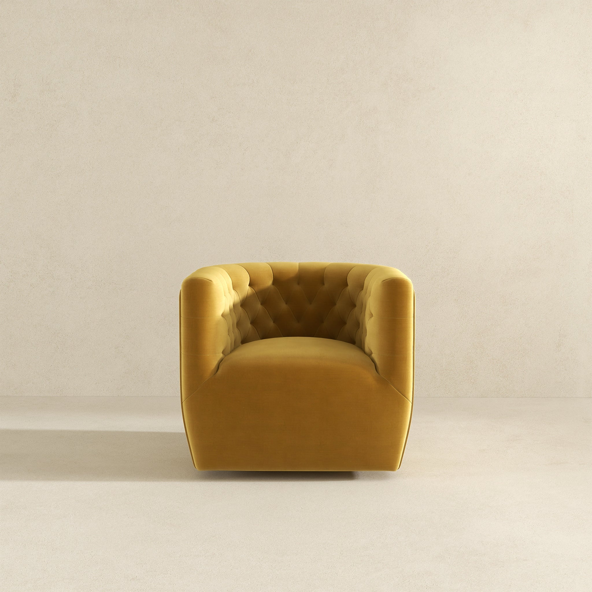 Delaney Swivel Chair (Gold Velvet)