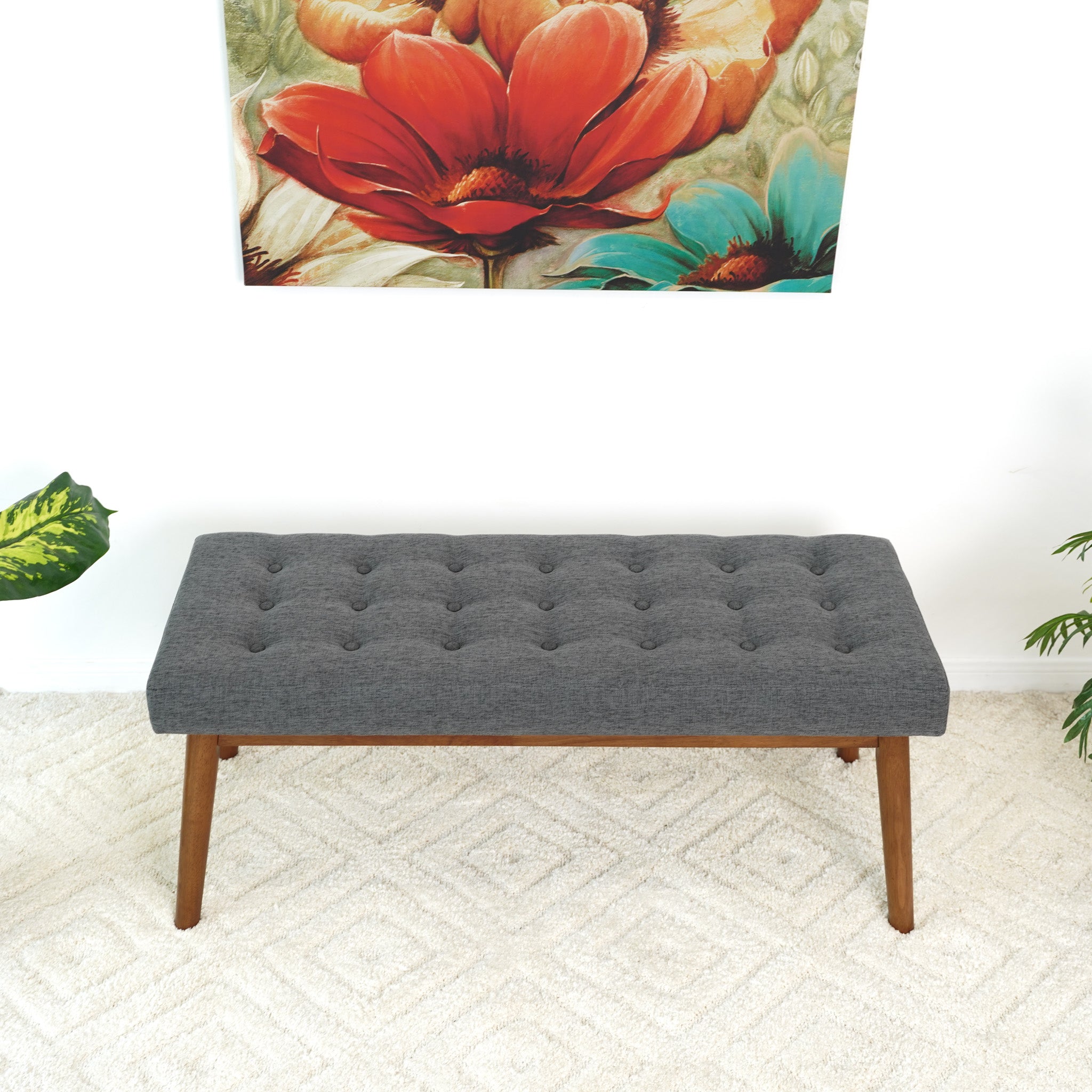 Delilah Modern Bench (Fabric)