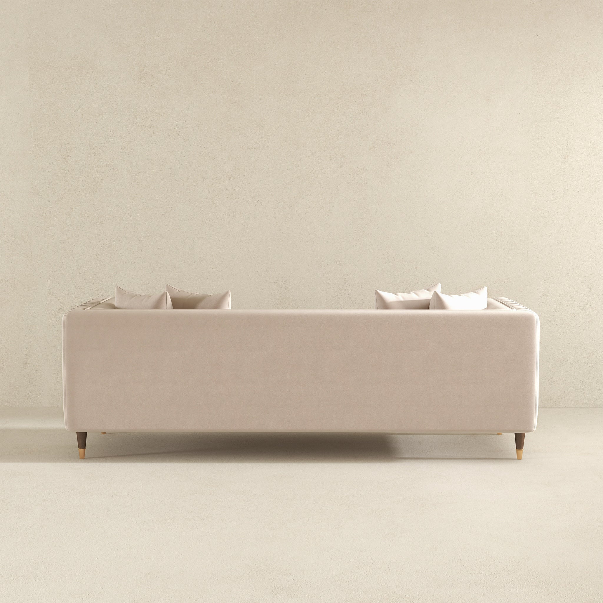 Edward Sofa (Light Cream Velvet)