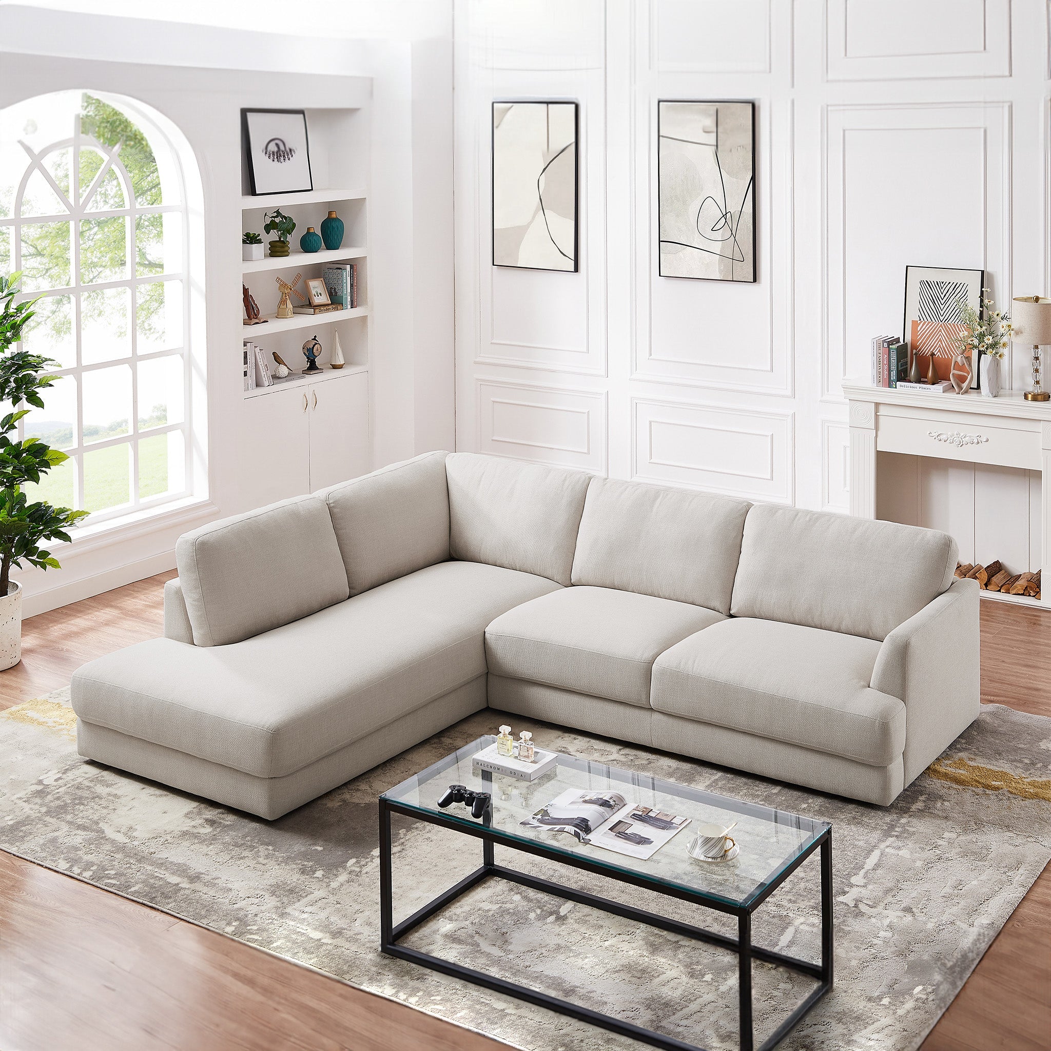 Glander  Cozy Sectional Sofa Left Facing