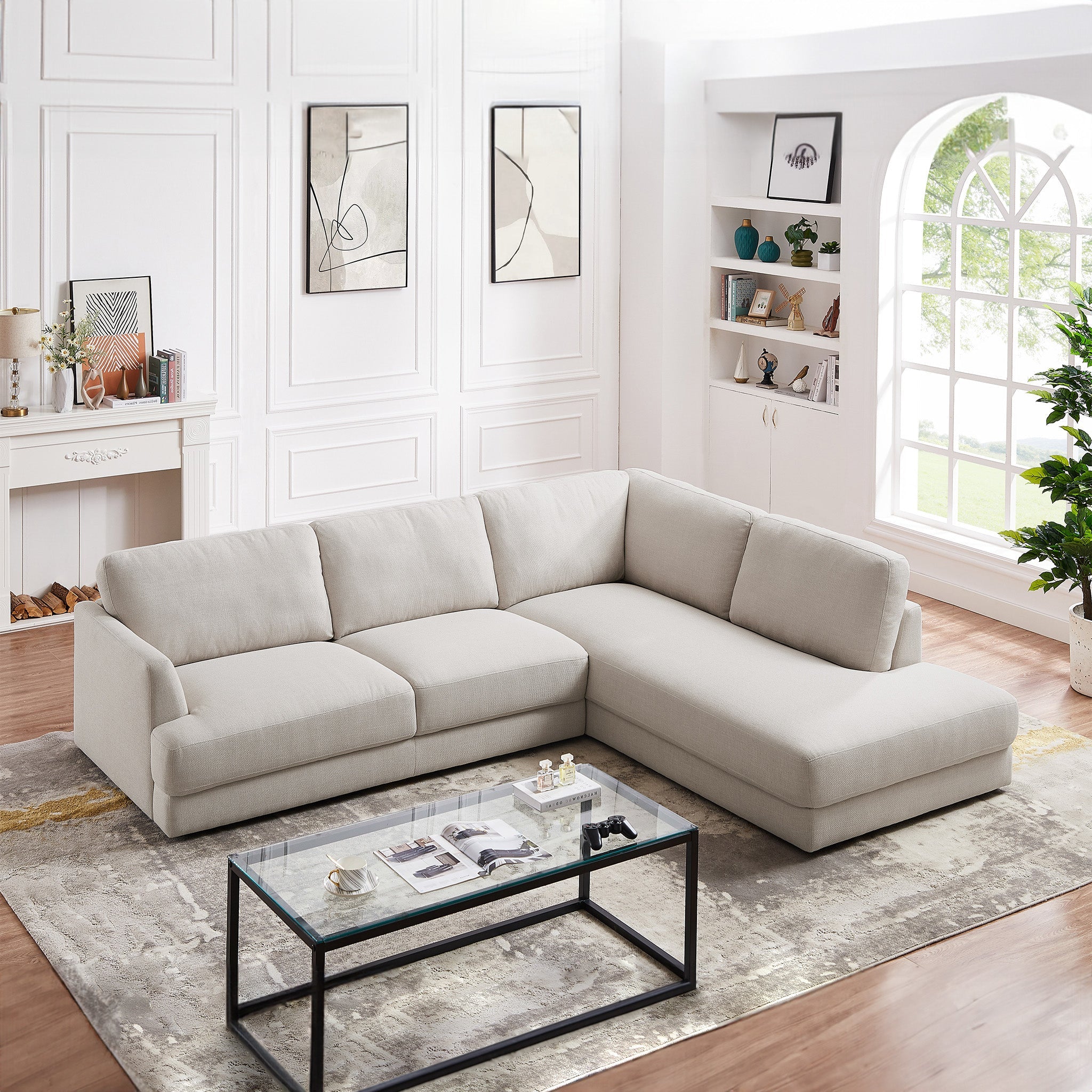 Glander  Cozy Sectional Sofa Right Facing