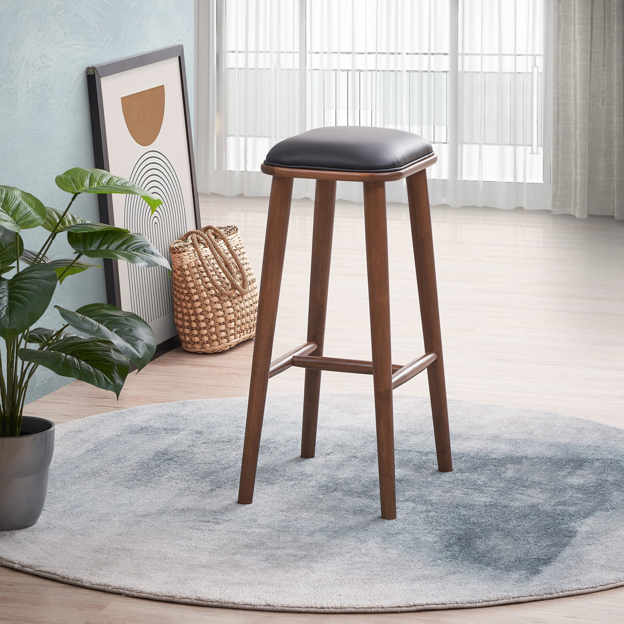 Jason  PU Leather Bar Stool