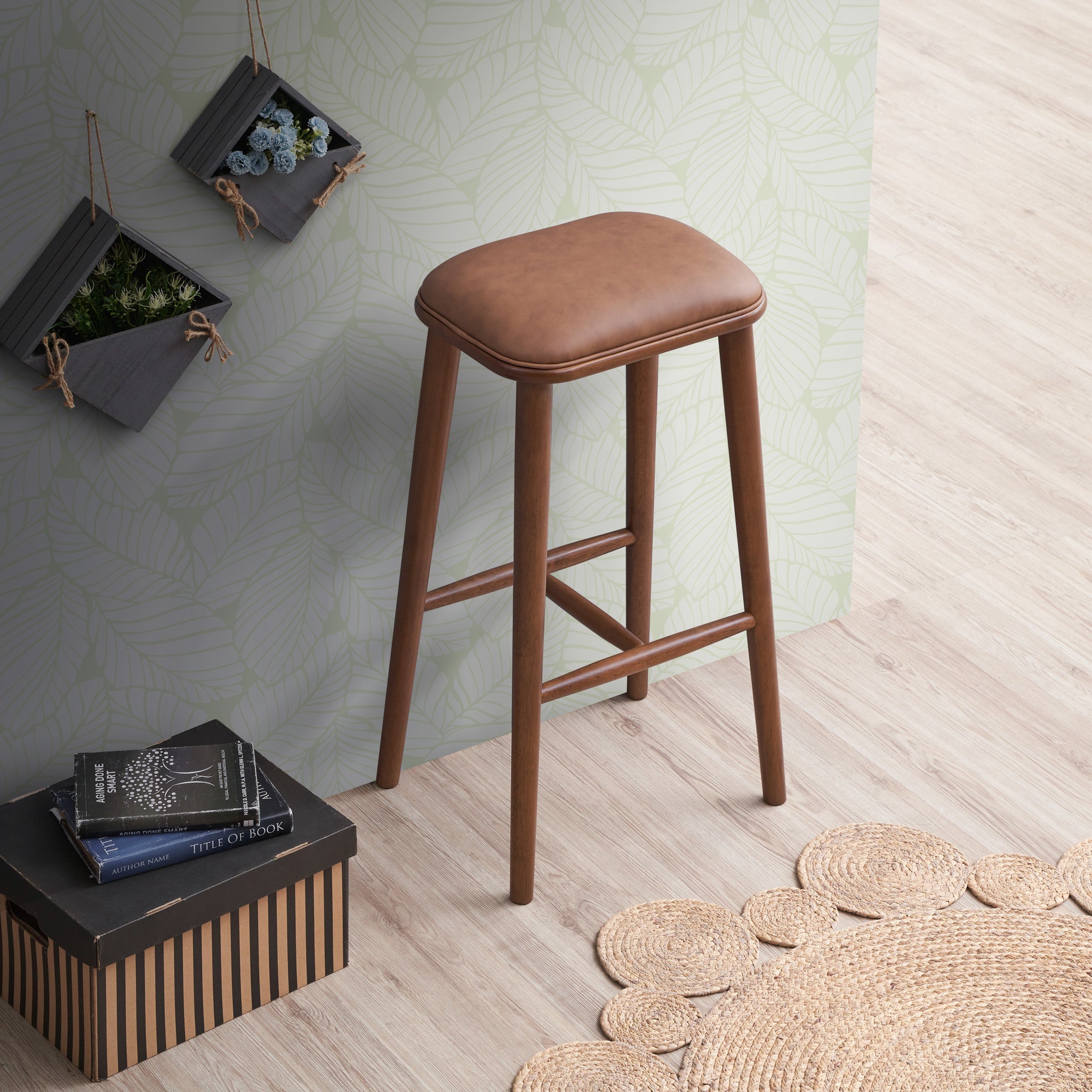 Jason  PU Leather Bar Stool