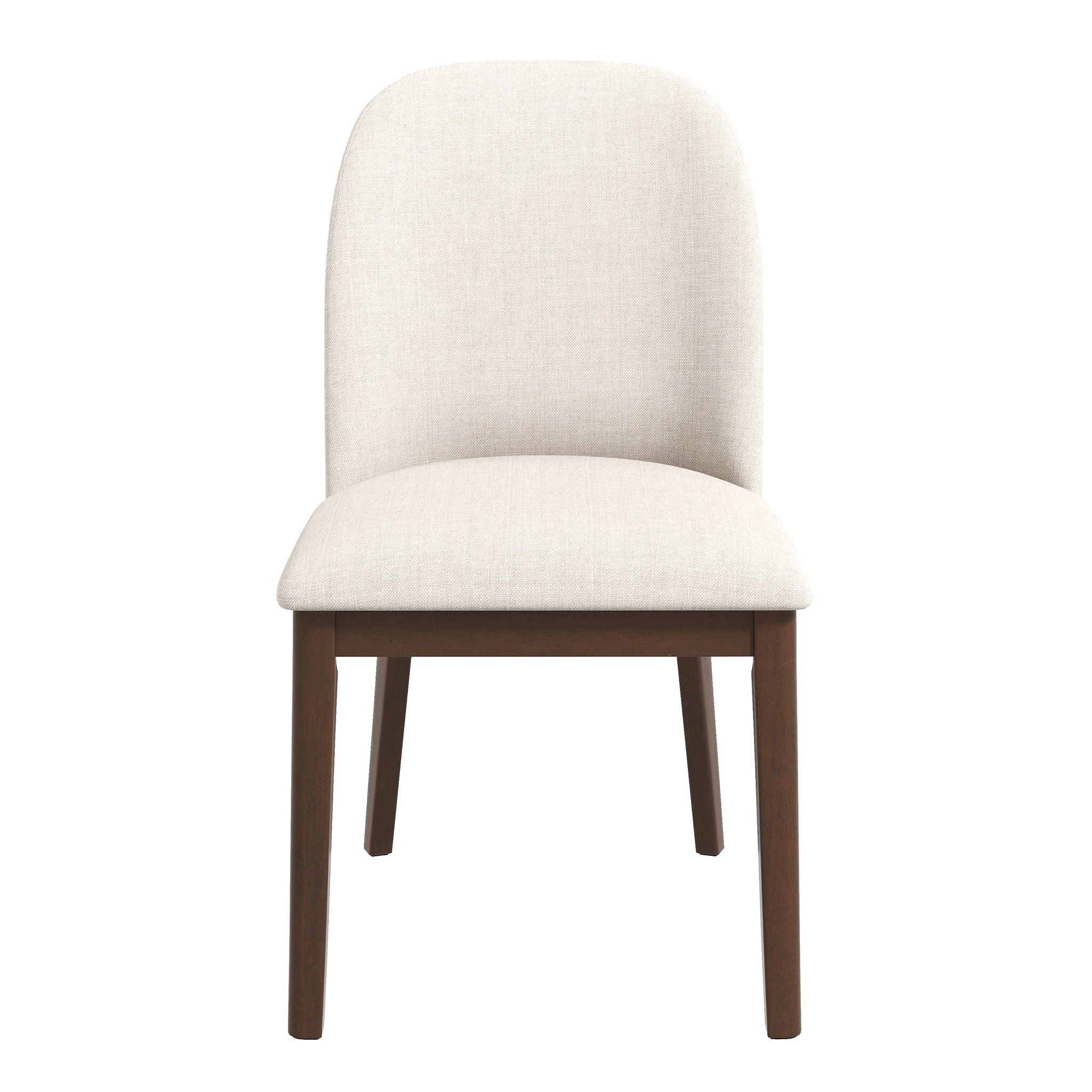 Kaitlyn  Beige Linen Dining Chair Set Of 2