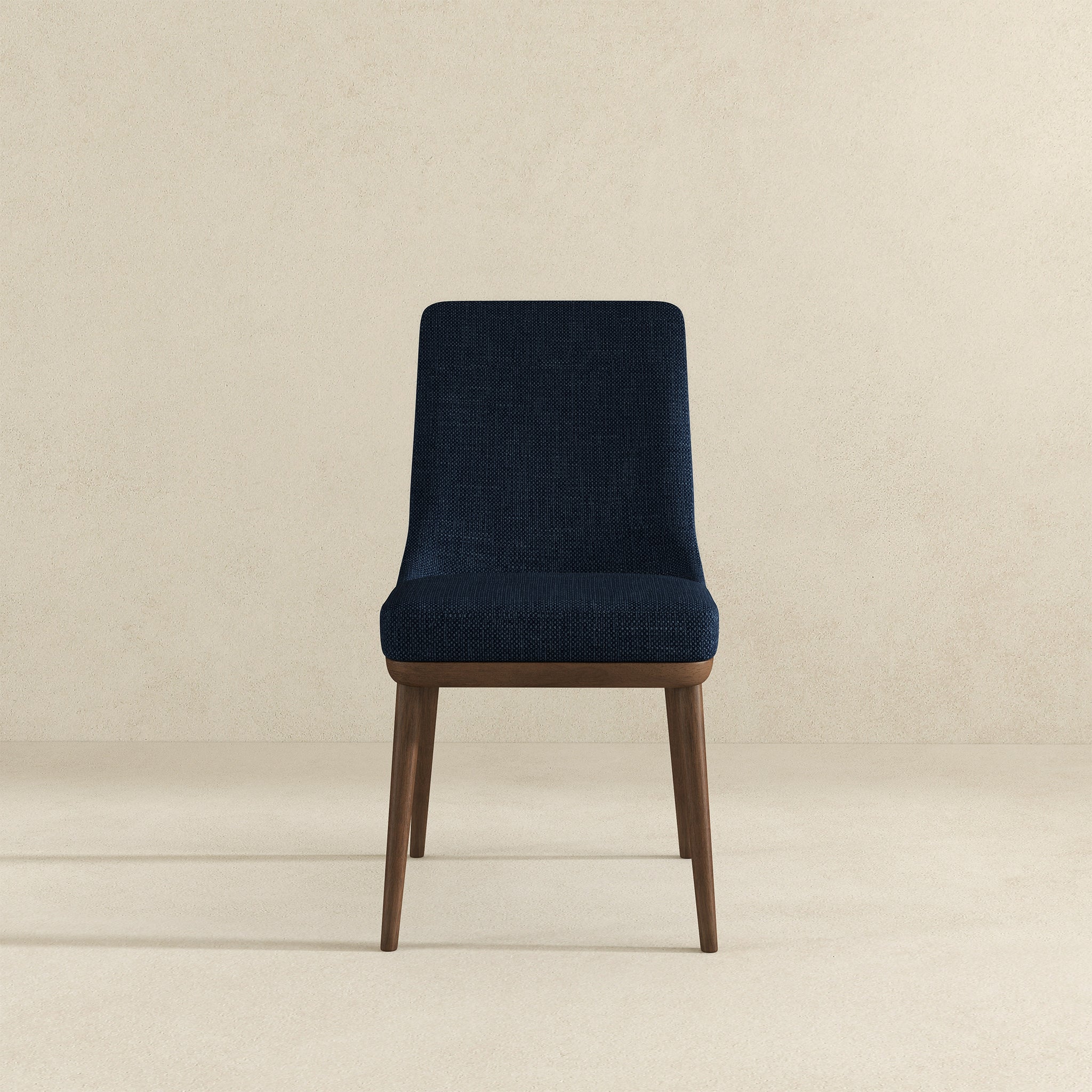 Kate  Dark Blue Fabric Dining Chair (Set Of 2)