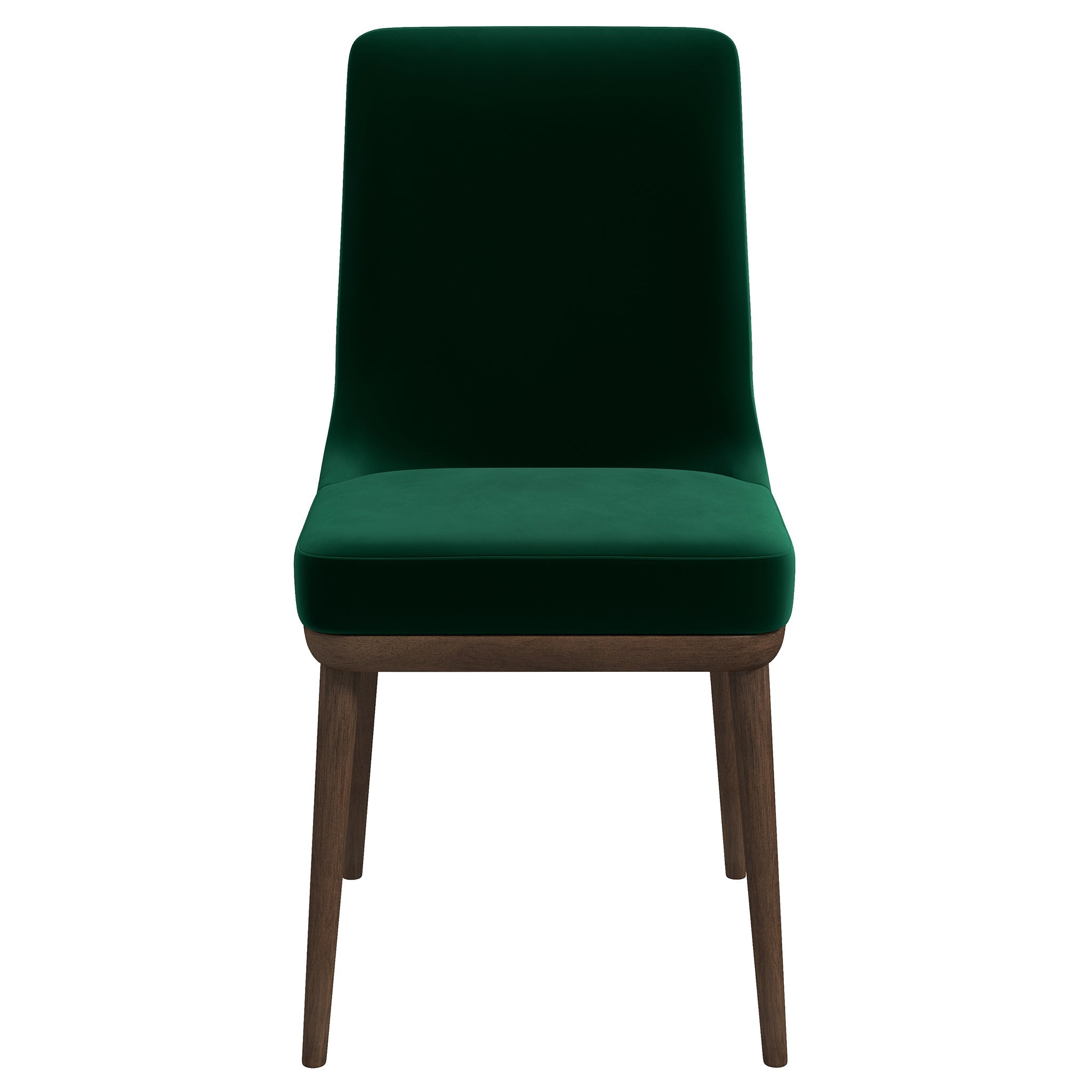 Kate  Green Velvet Solid Wood Dining Chair (Set Of 2)