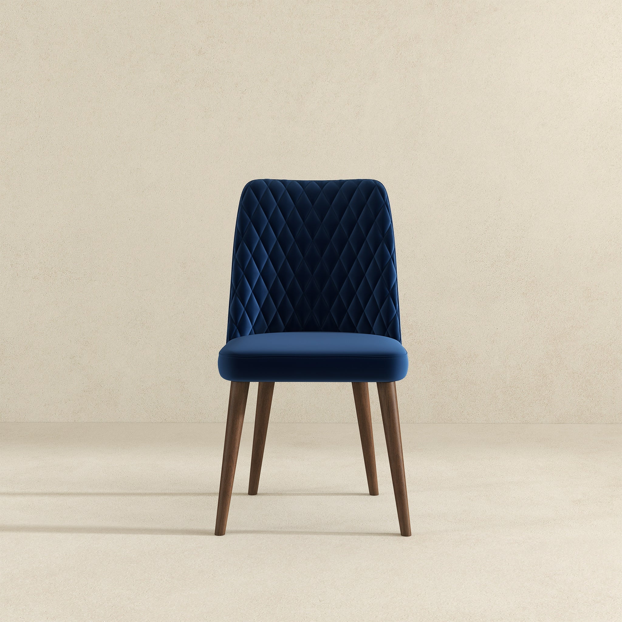 Katie  Navy Blue Velvet Dining Chair (Set Of 2)