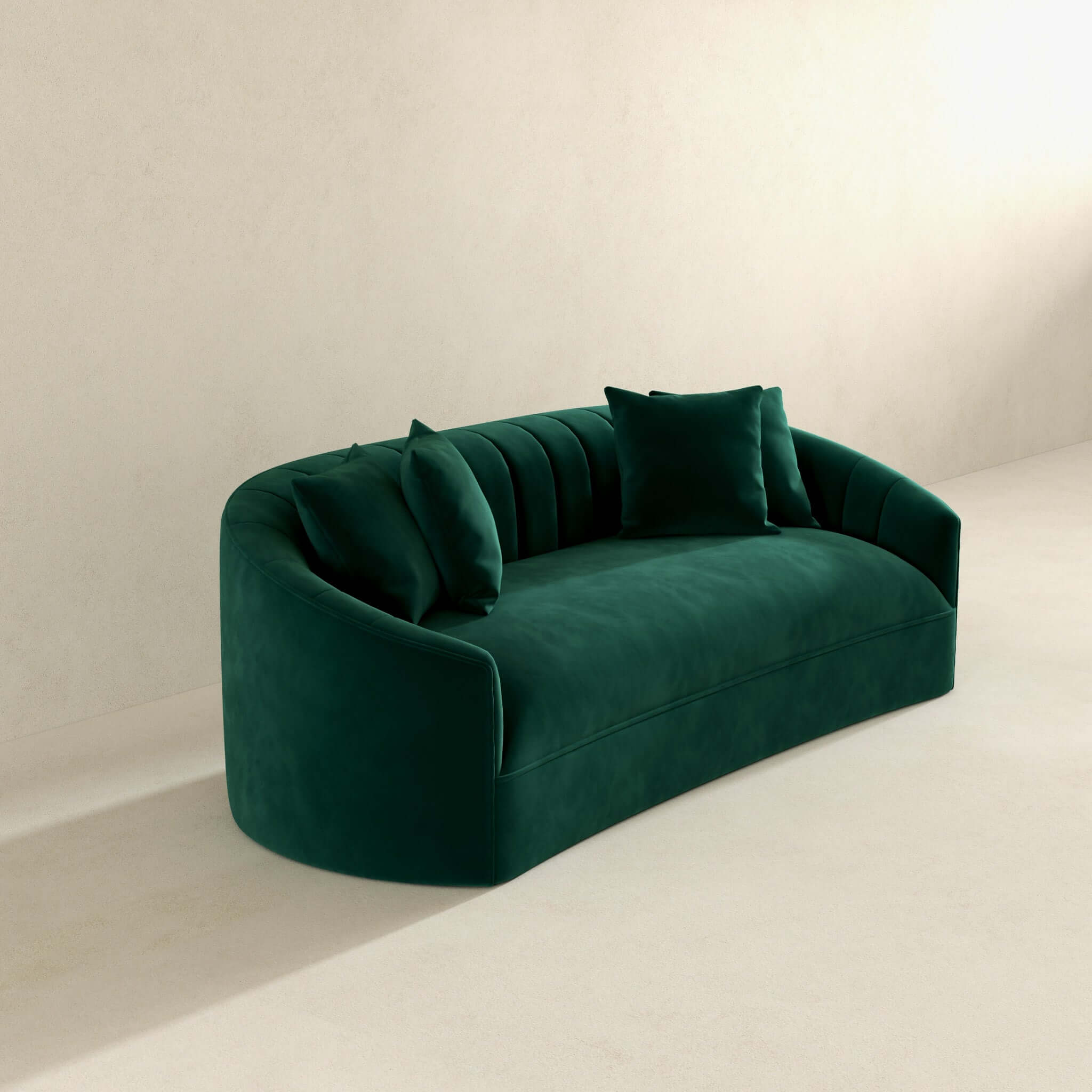 Kante  Green Velvet Sofa