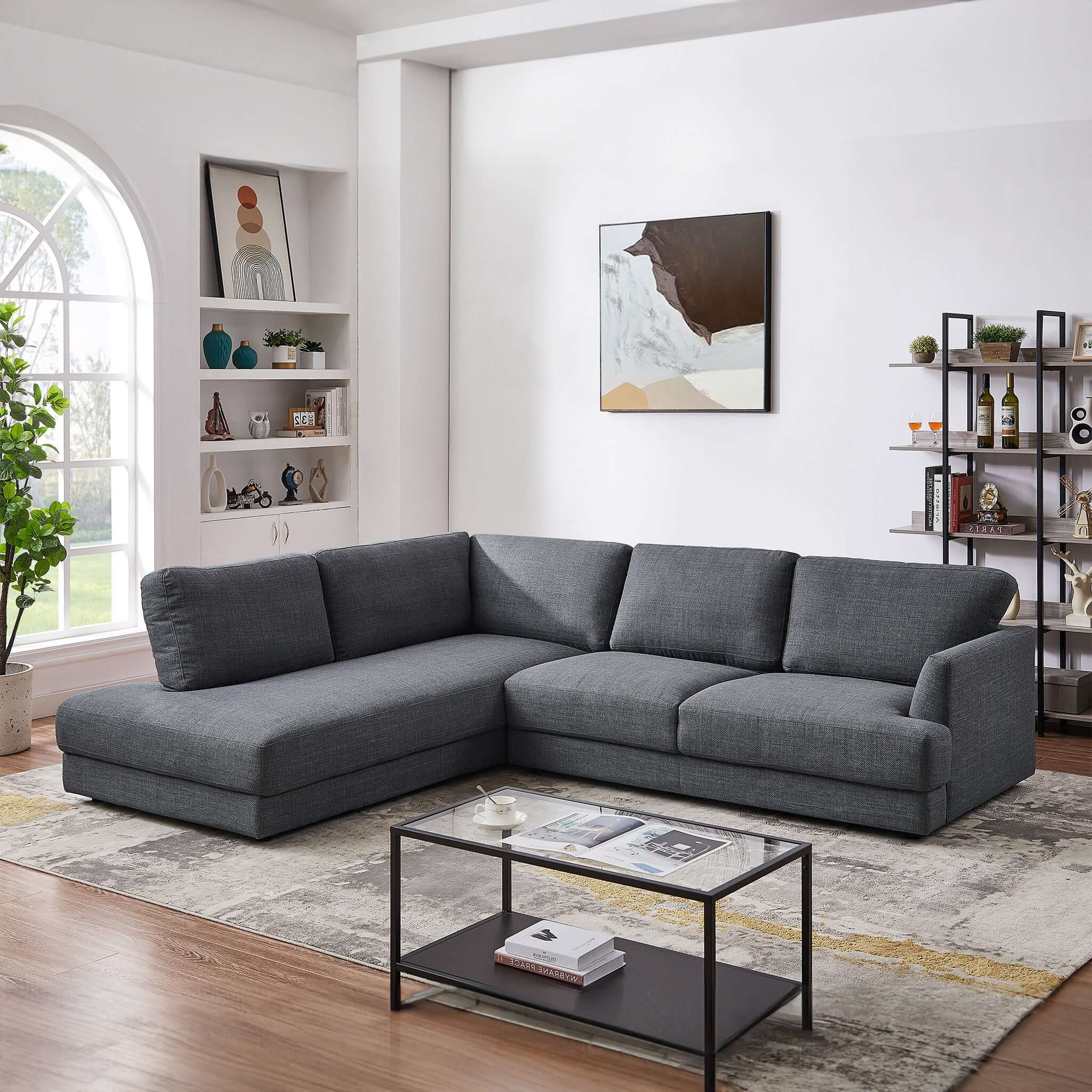 Glander  Cozy Sectional Sofa Left Facing