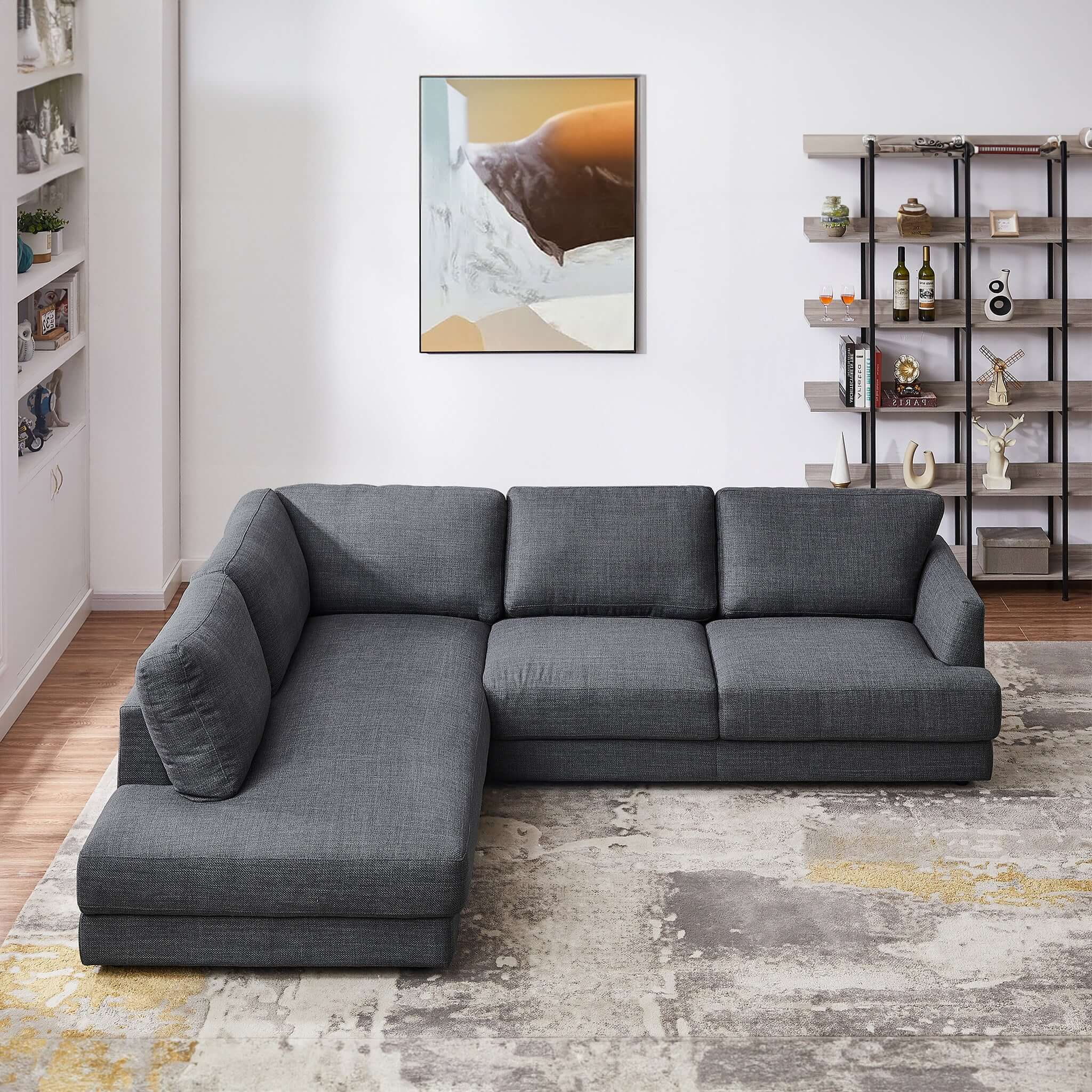 Glander Cozy Sectional Sofa Left Facing