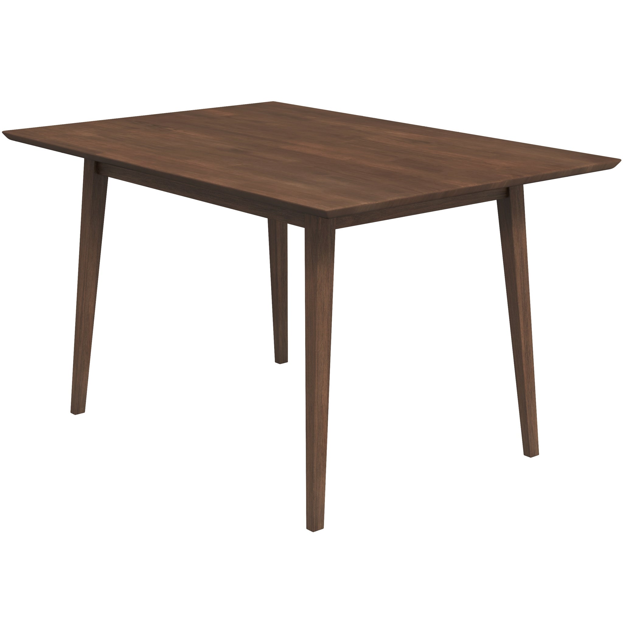 #Color_Walnut Mary Modern Style Solid Wood Rectangular Dining Kitchen Table