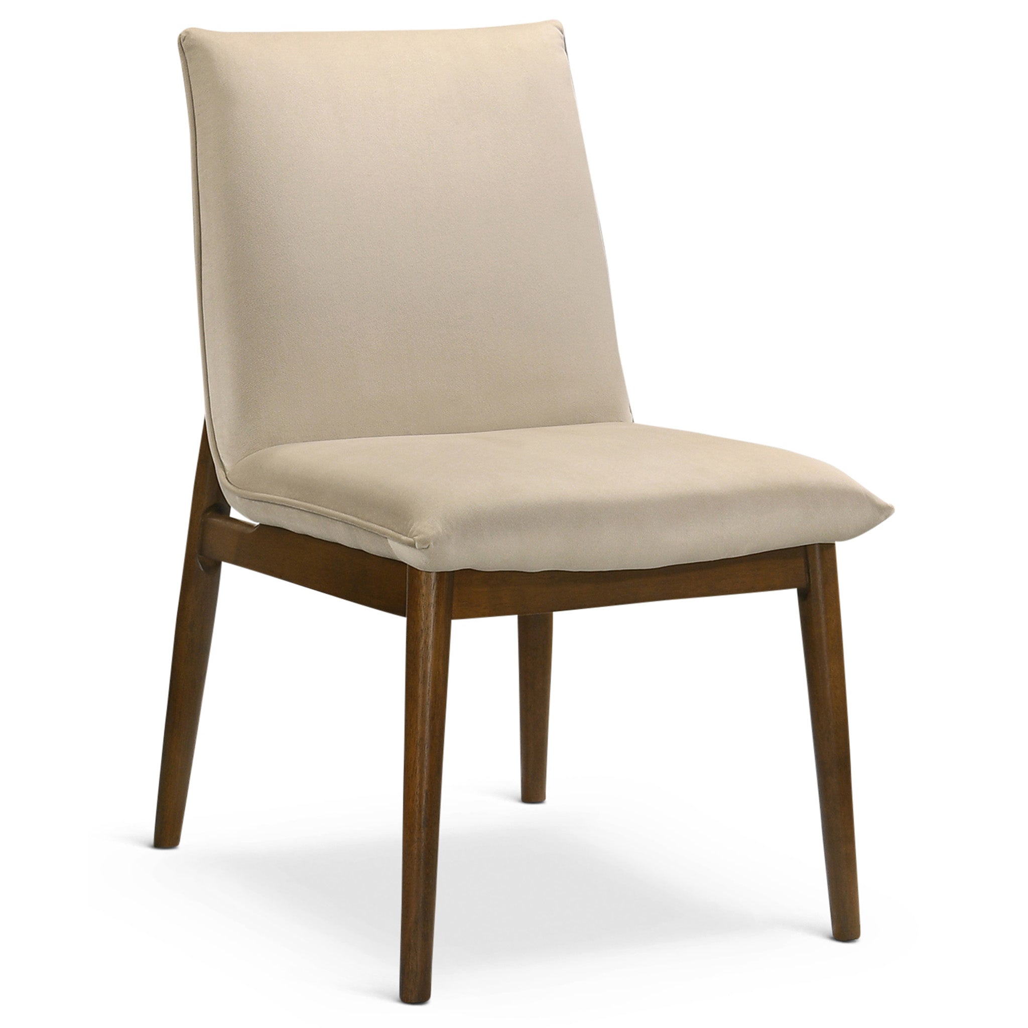 Monza Beige Velvet Dining Chair (Set Of 2)