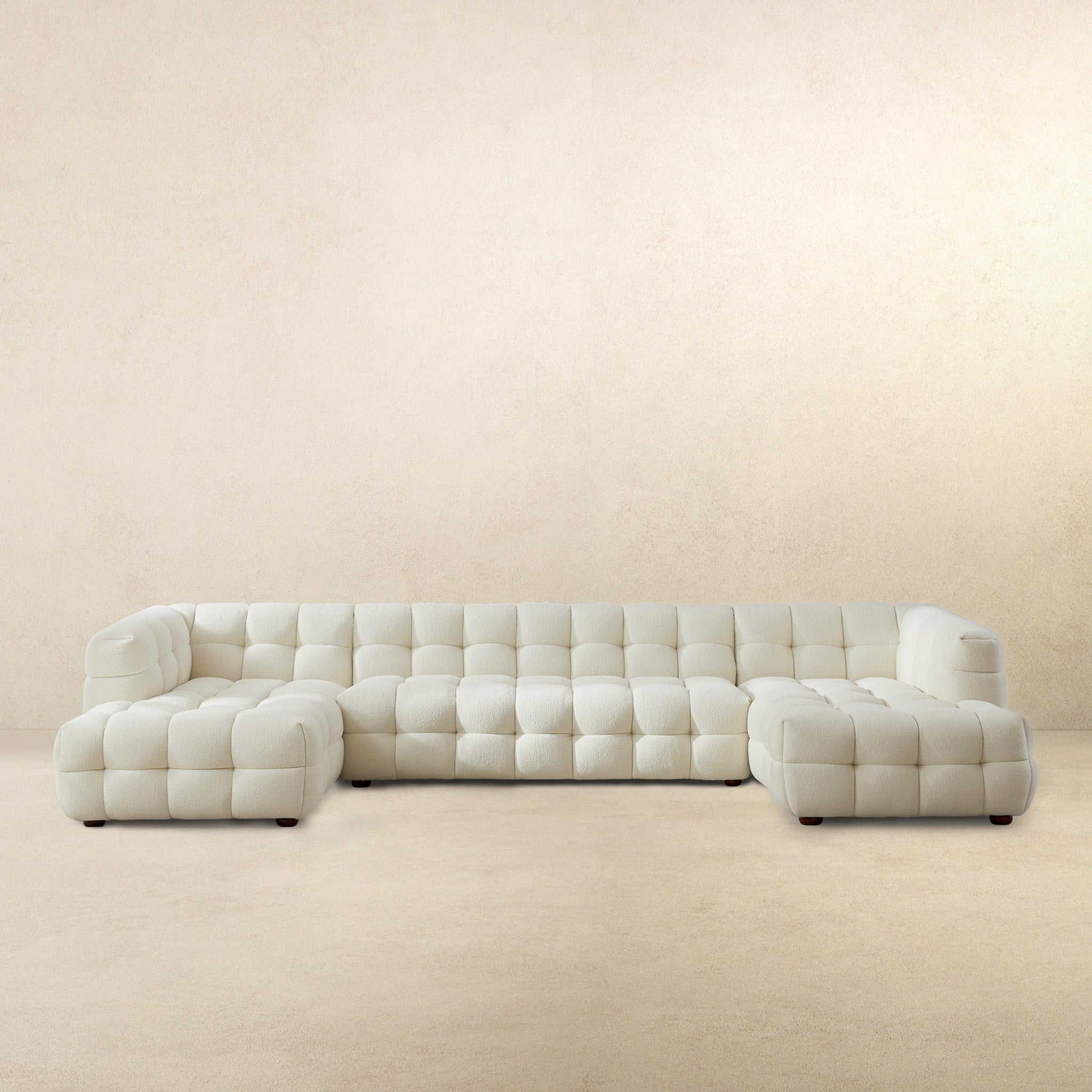 Morrison U Shape Corner Sofa (Cream Boucle)