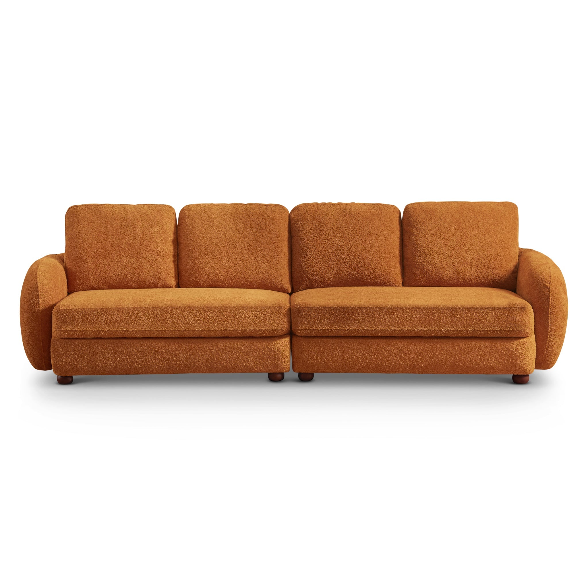 Paton  114.5'' Boucle Fabric Sofa