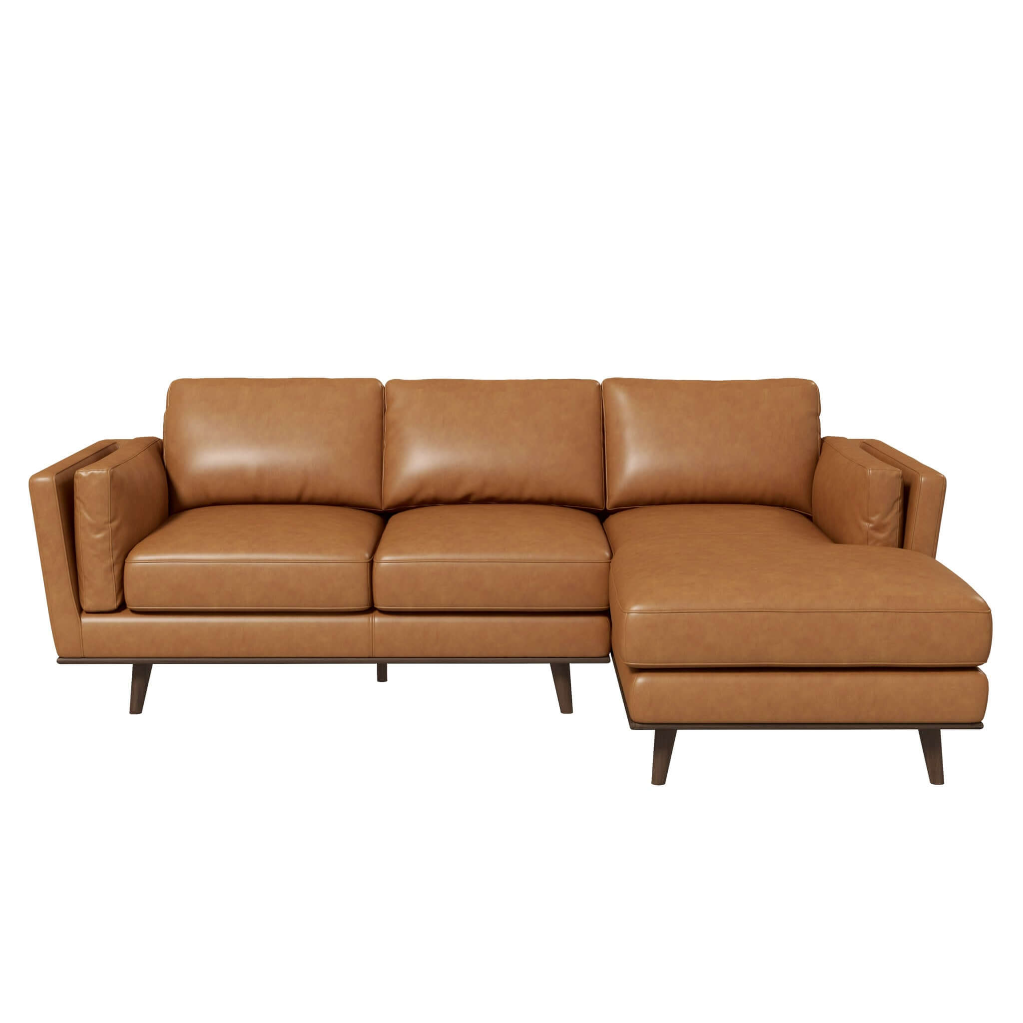 #Color_Right Chase Genuine Leather Sectional Sofa