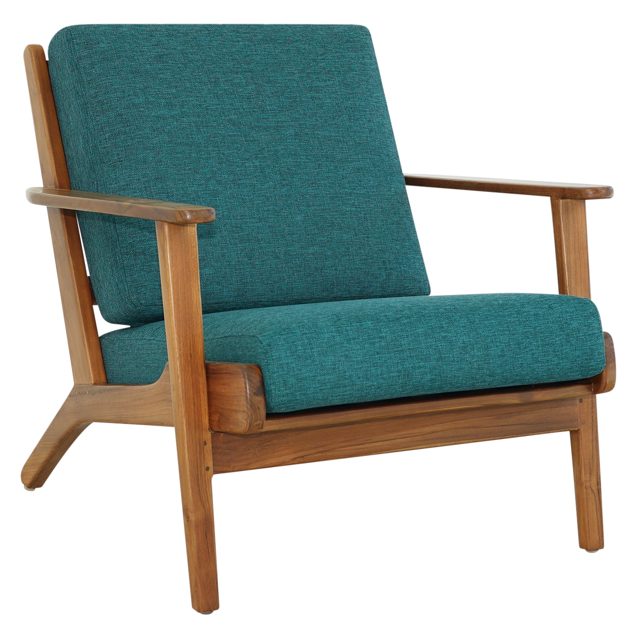 #Color_Teal Connor Mid Century Modern Lounge Chair from