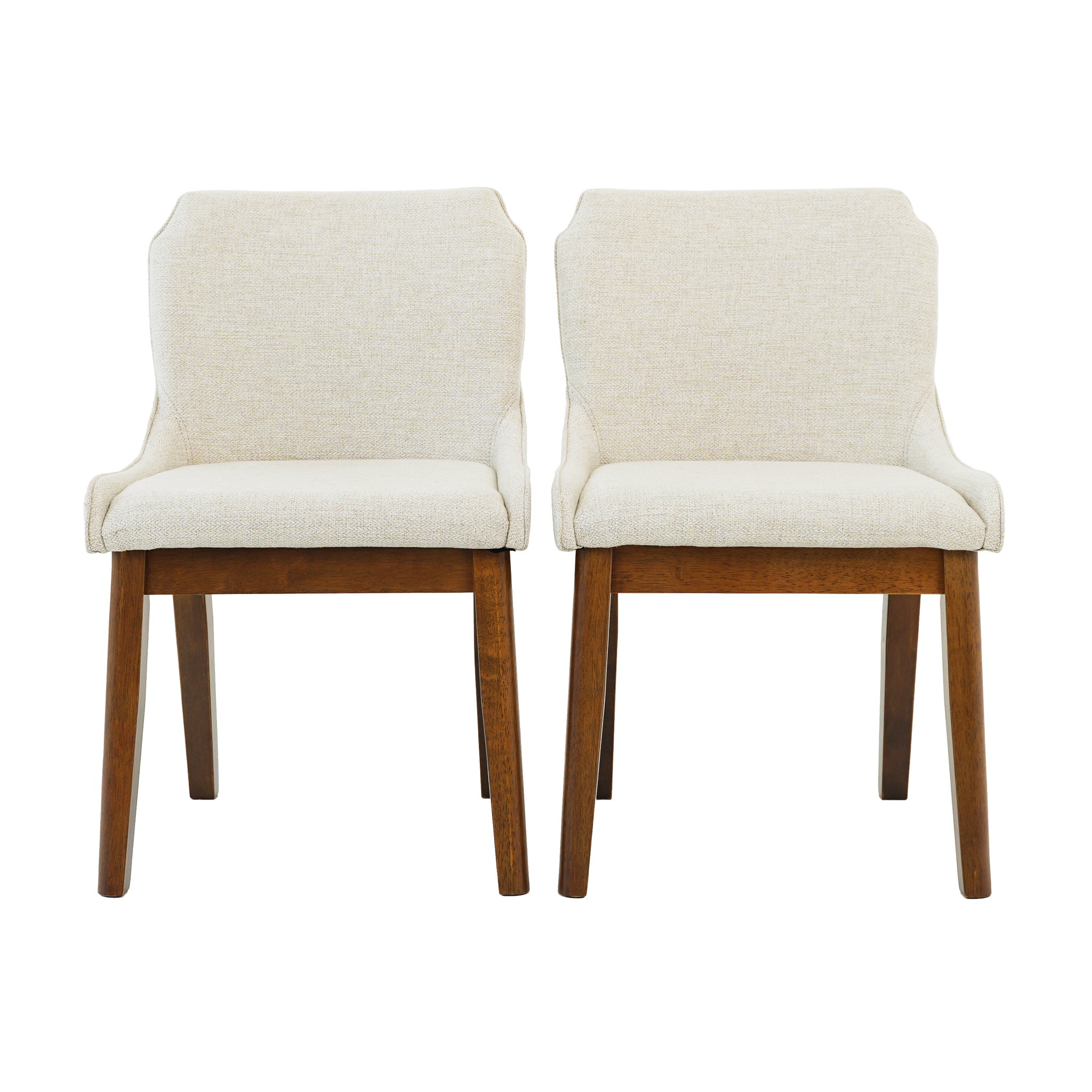 Ellis Dining Chair Set of 2 - Beige Linen