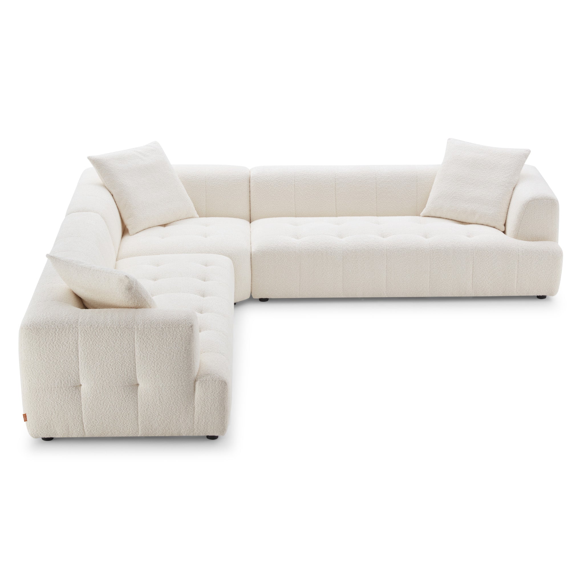 Kaynes Ivory Boucle Corner Sofa