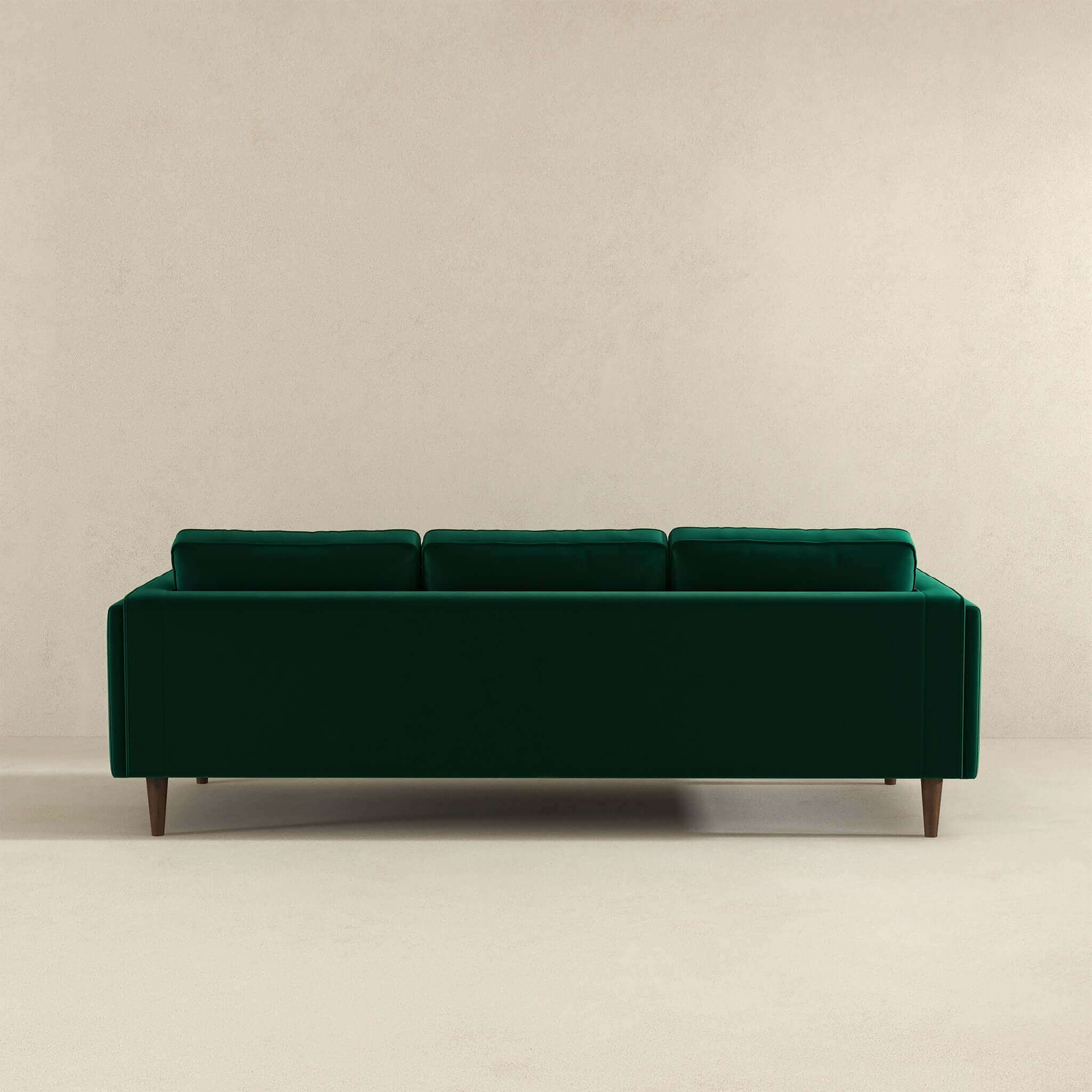 Amber Mid Century Modern Dark Green Luxury Modern Velvet Sofa