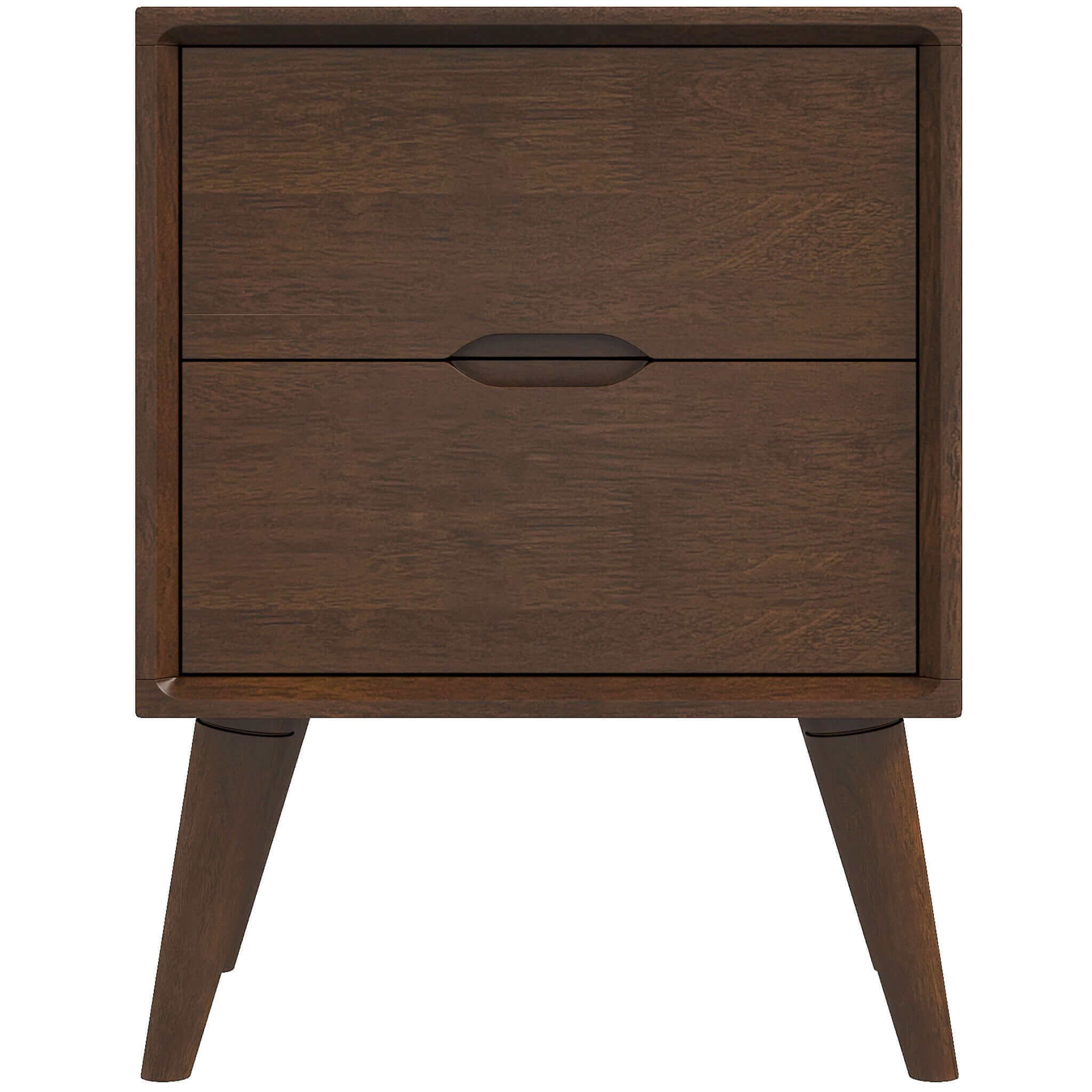 Alexandra Brown Night Stand With 2 Drawers