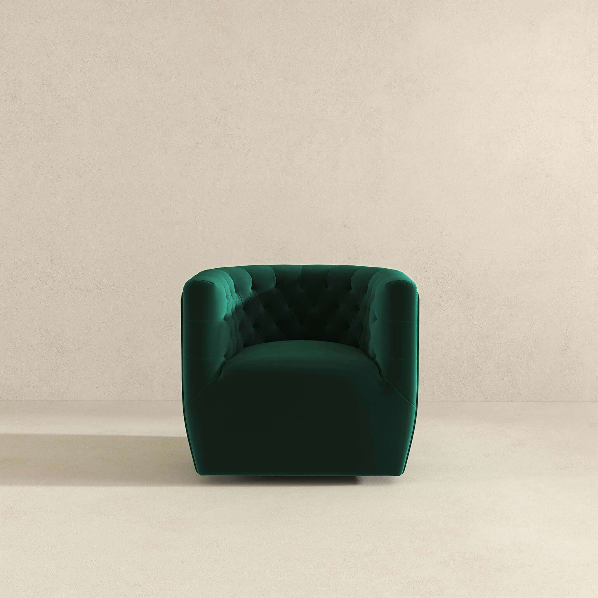 Delaney  Green Velvet Swivel Chair