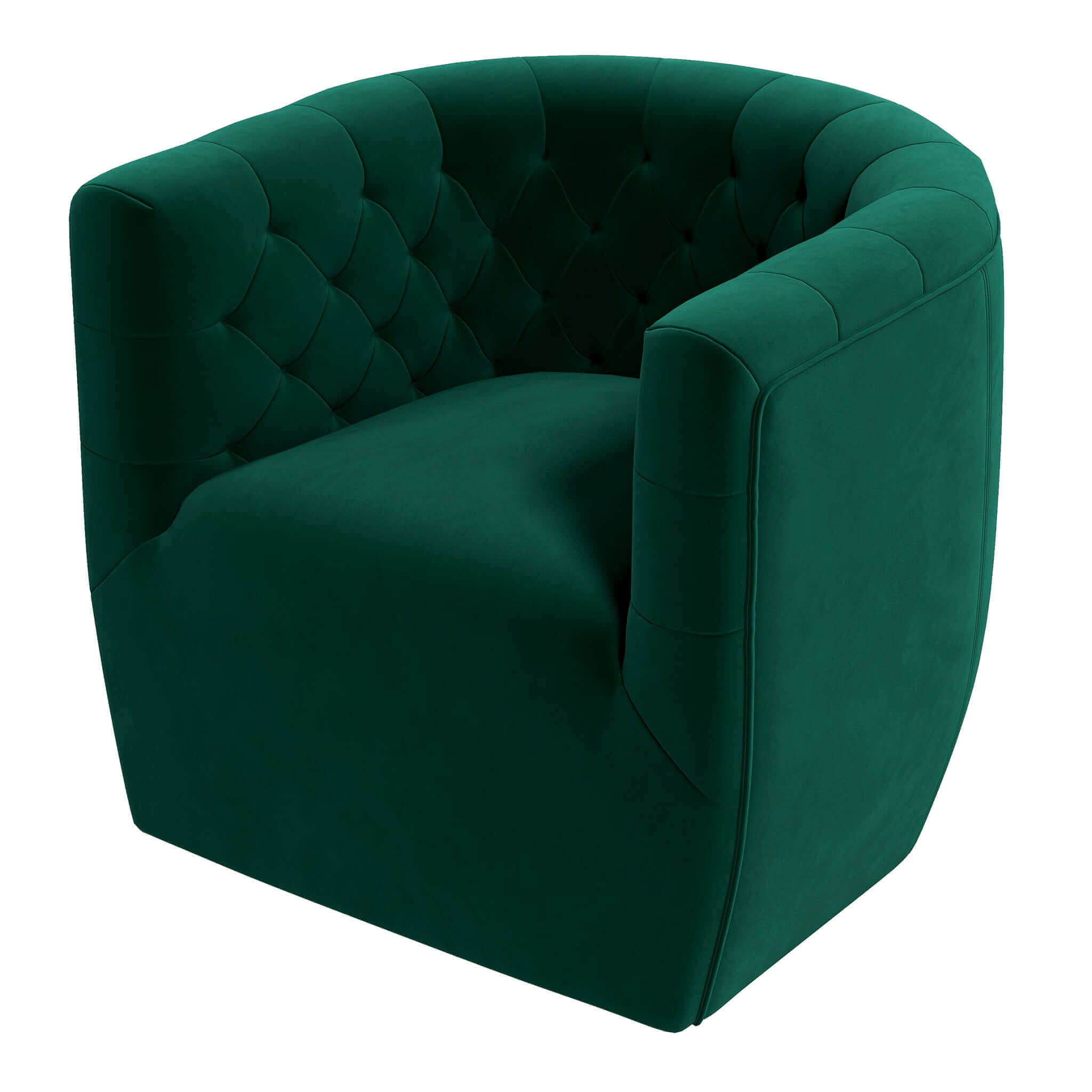 Delaney  Green Velvet Swivel Chair