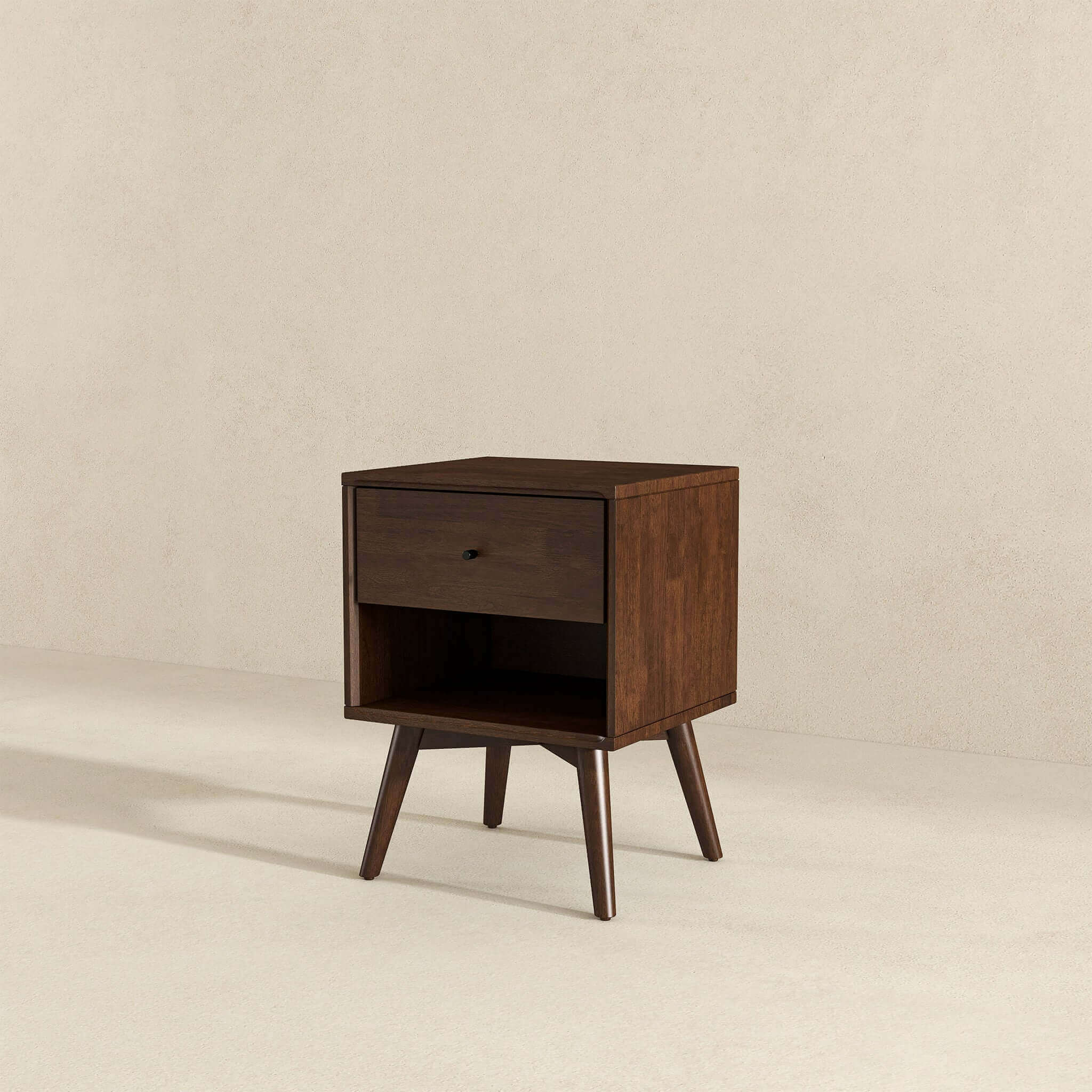 Caroline Mid Century Modern Style Night Stand 1-Drawer