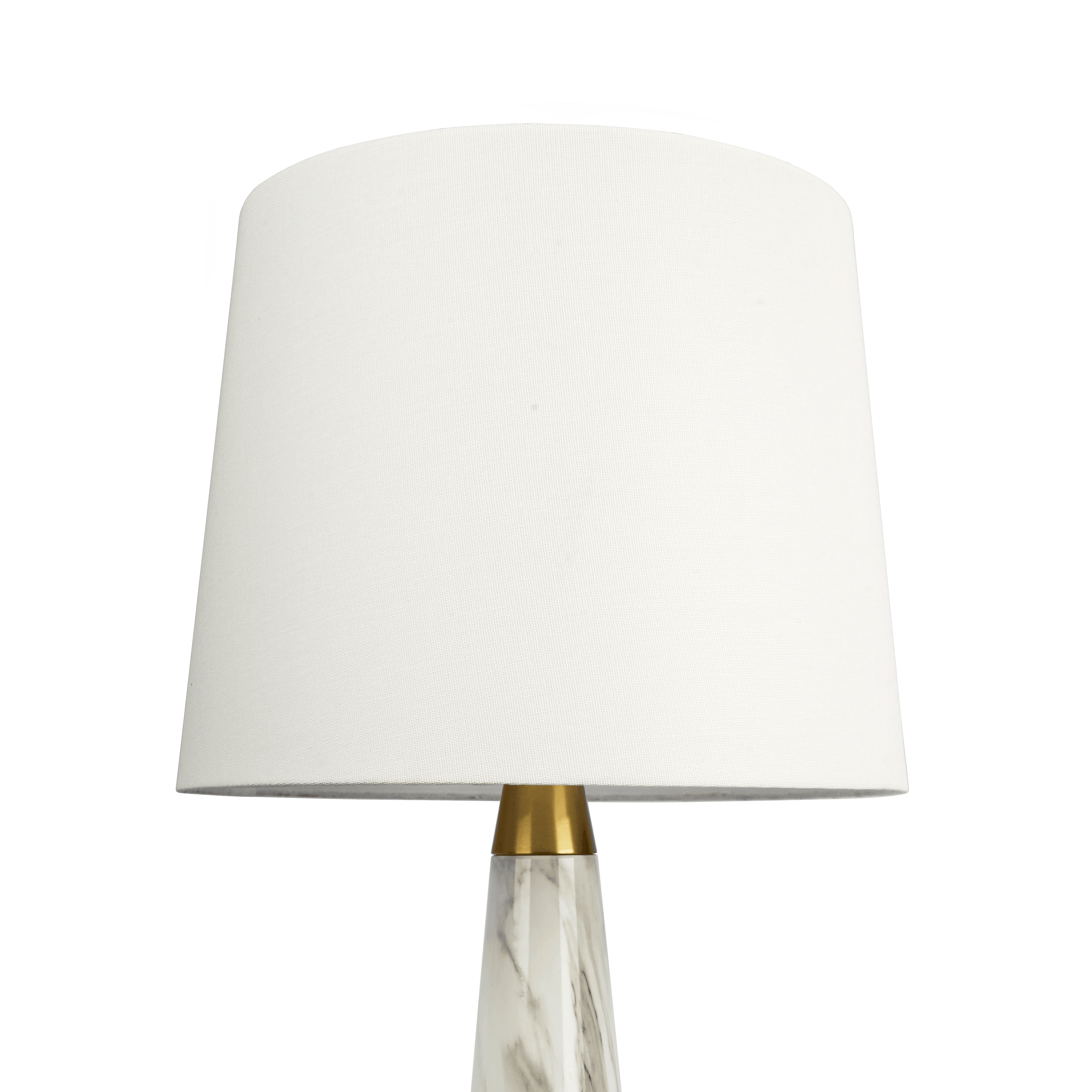 Enclave Hydro Black Table Lamp with On/Off Switch Faux Marble Base Fabric Shade - West Lamp