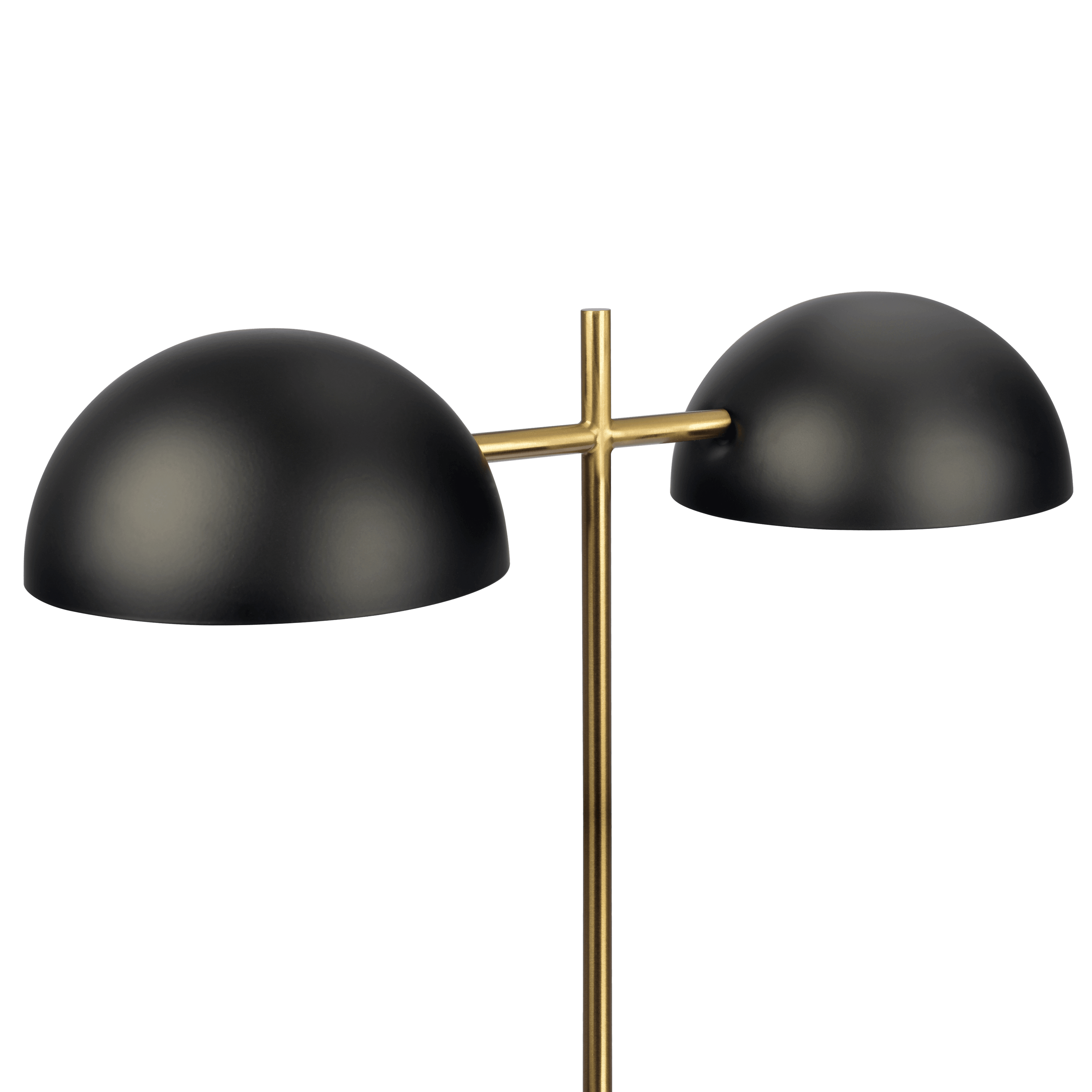 Nova Hydro Black Table Lamp with On/Off Switch Double Lamp with Faux Marble Base