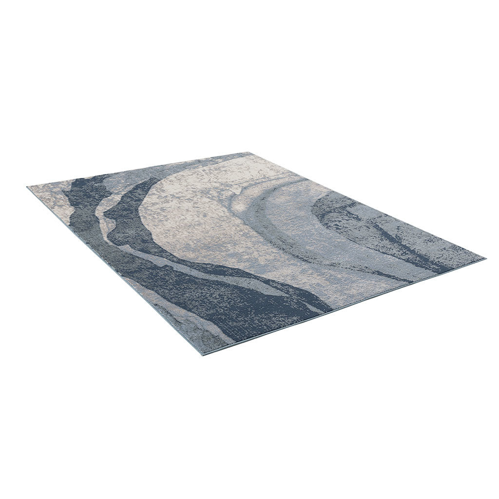 Abstract Wave Area Rug 6x9'