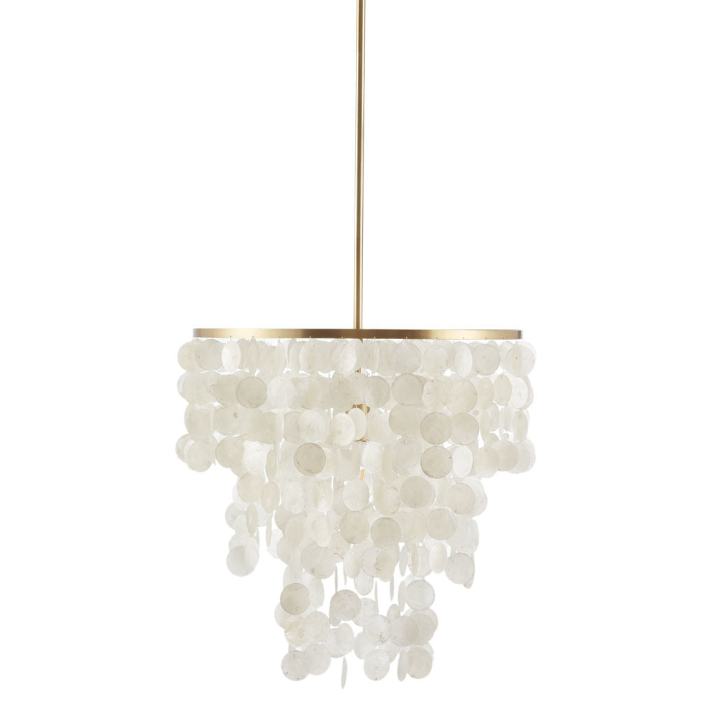 Layered Capiz Chandelier