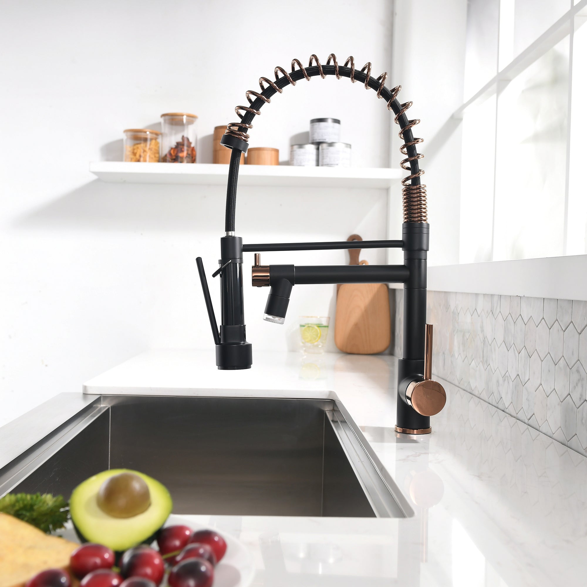 Pull Down Kitchen Faucet with Sprayer